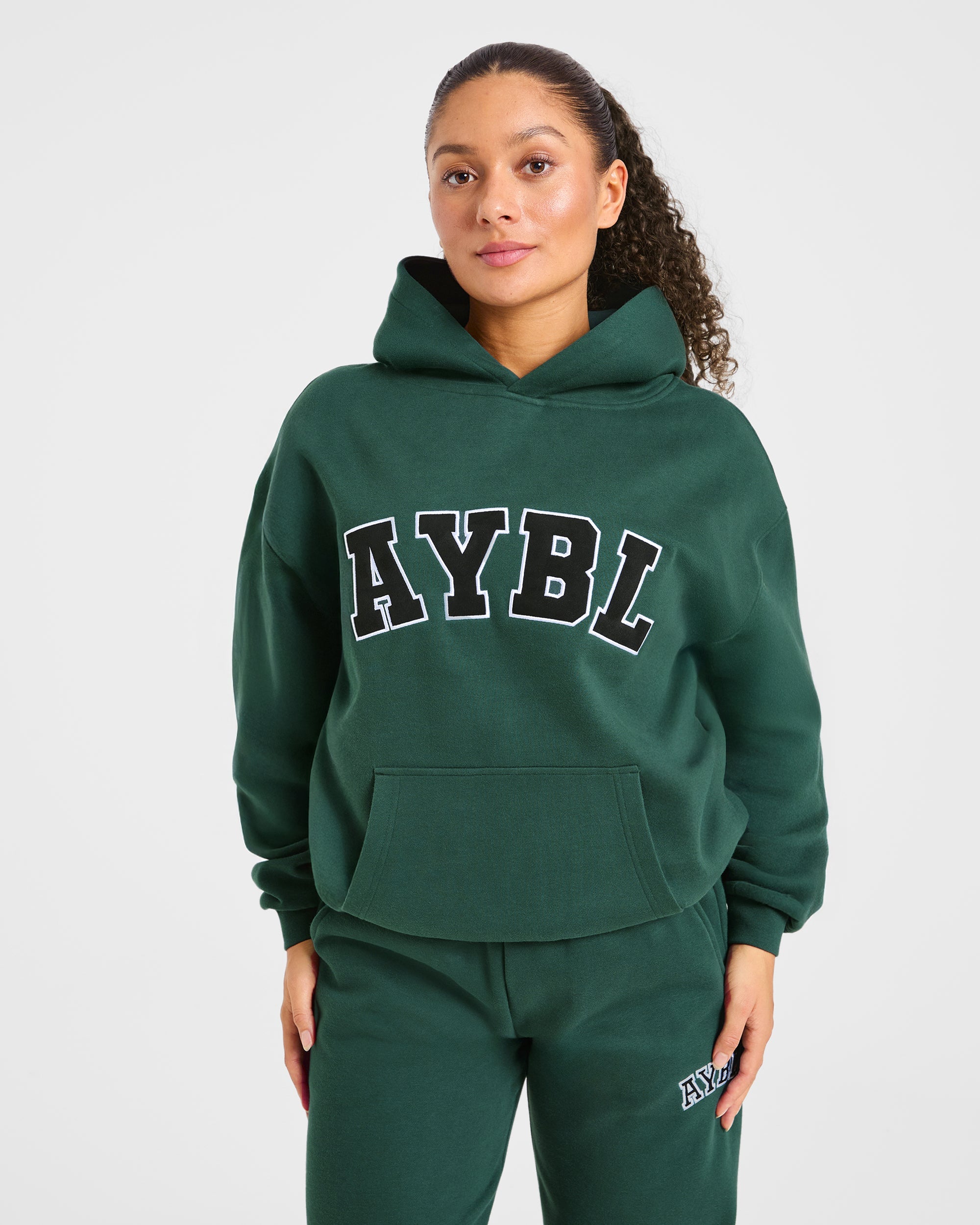 Varsity 2.0 Oversized Hoodie - Deep Forest