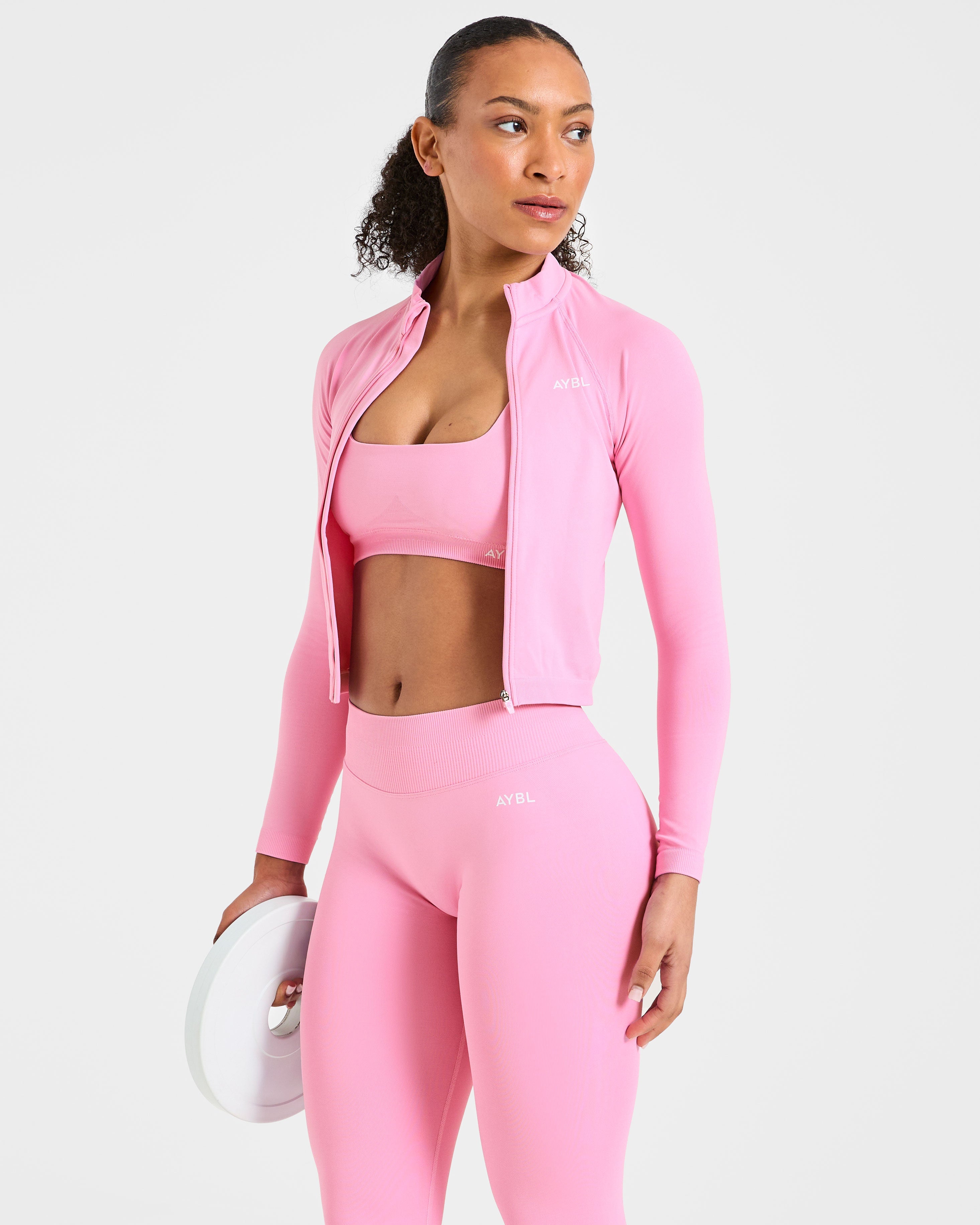 Enhance Seamless Jacket - Sugar Roze