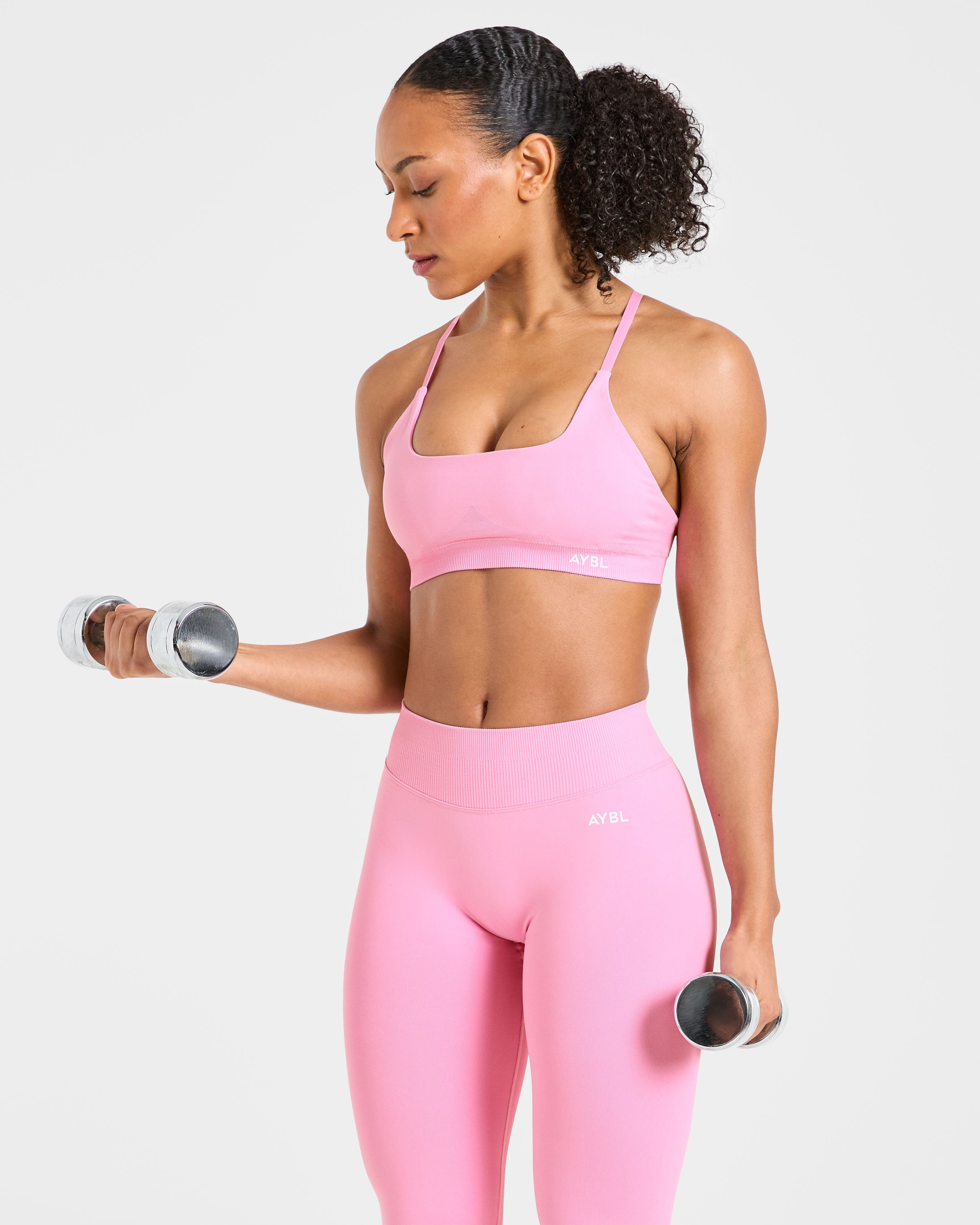 Enhance Seamless Sports Bra - Sugar Roze