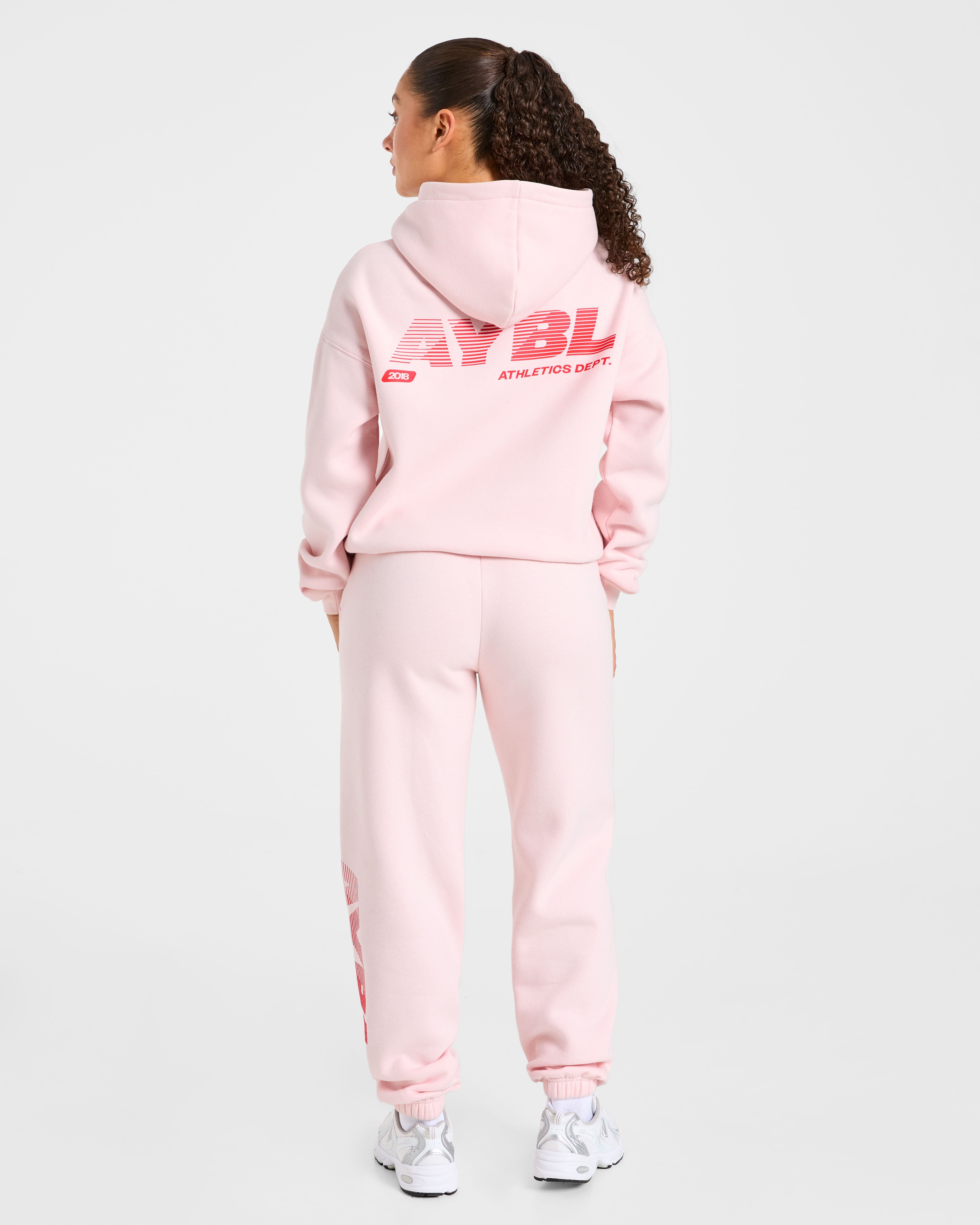 Athletics Dept Oversized Hoodie - Roze
