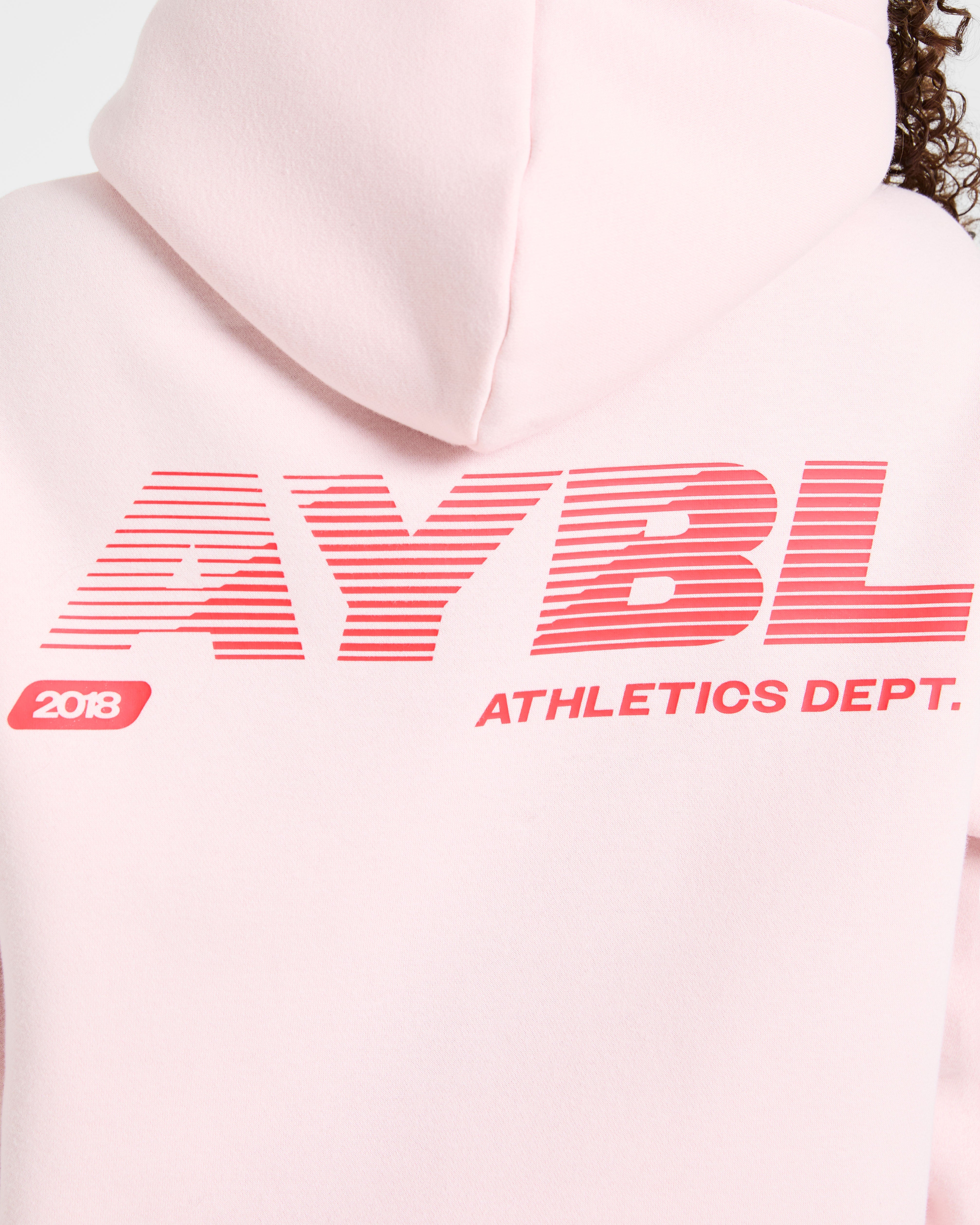 Athletics Dept Oversized Hoodie - Roze