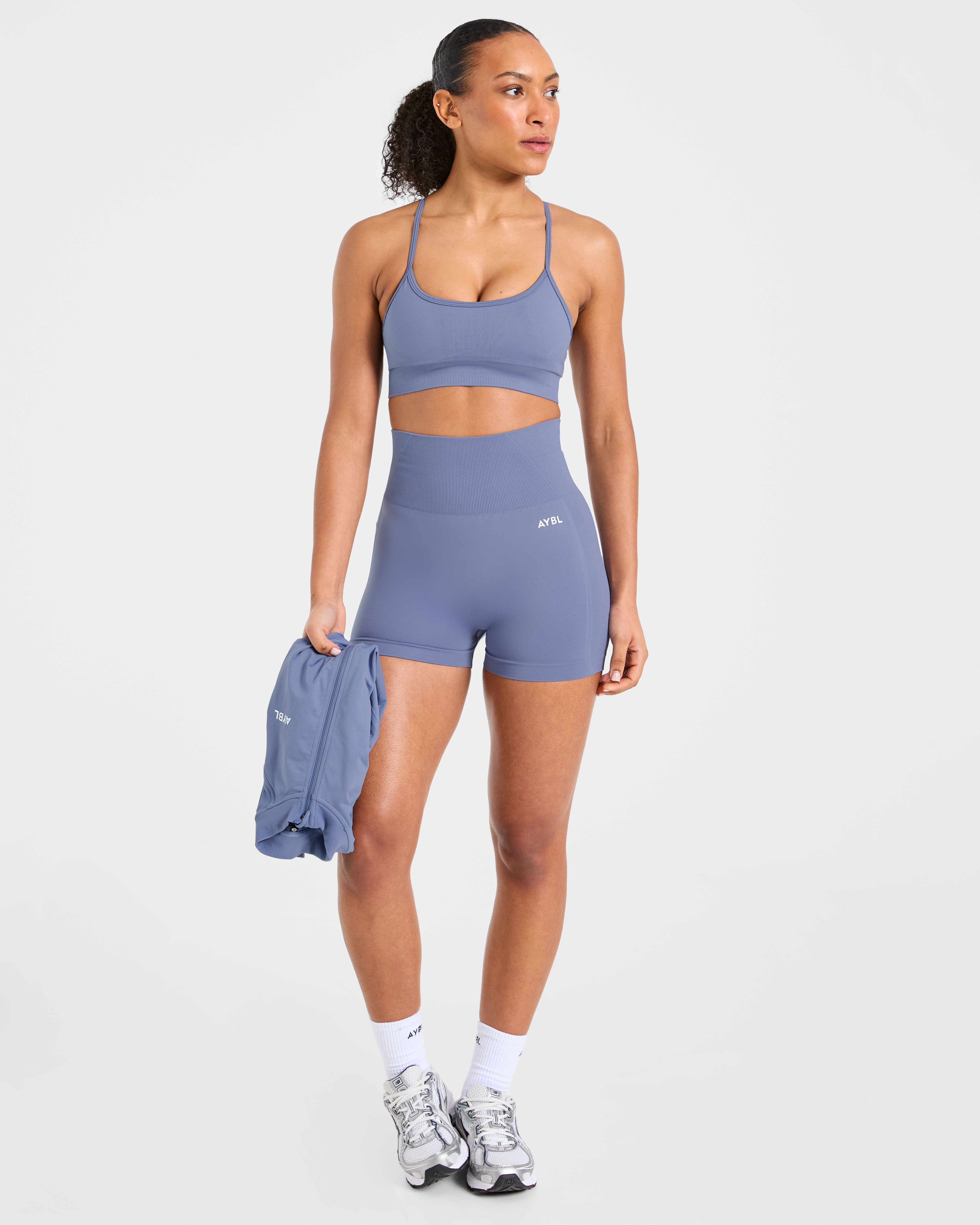 Empower Seamless Sports Bra - Slate Blauw