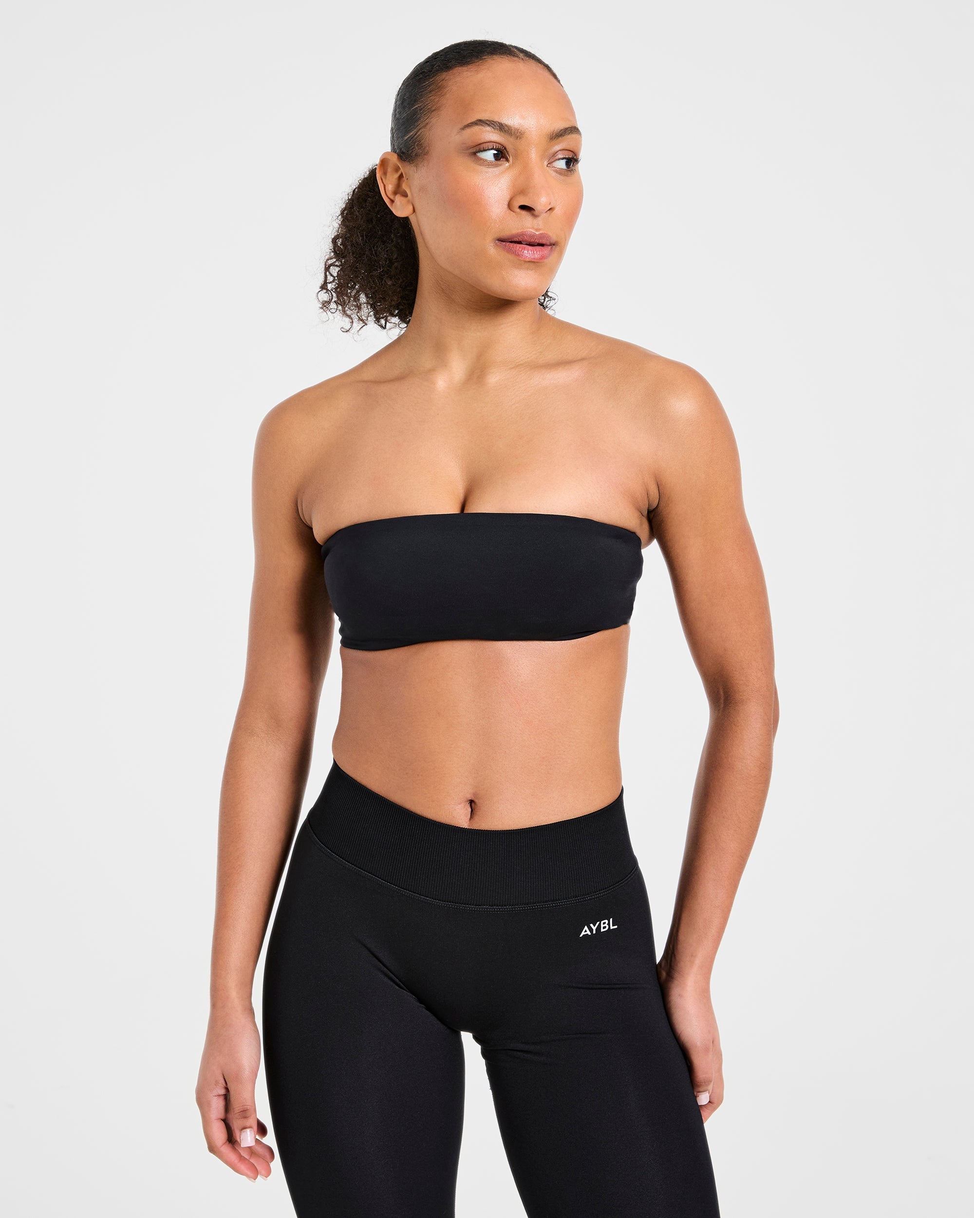 Essential Bandeau Sports Bra - Zwart
