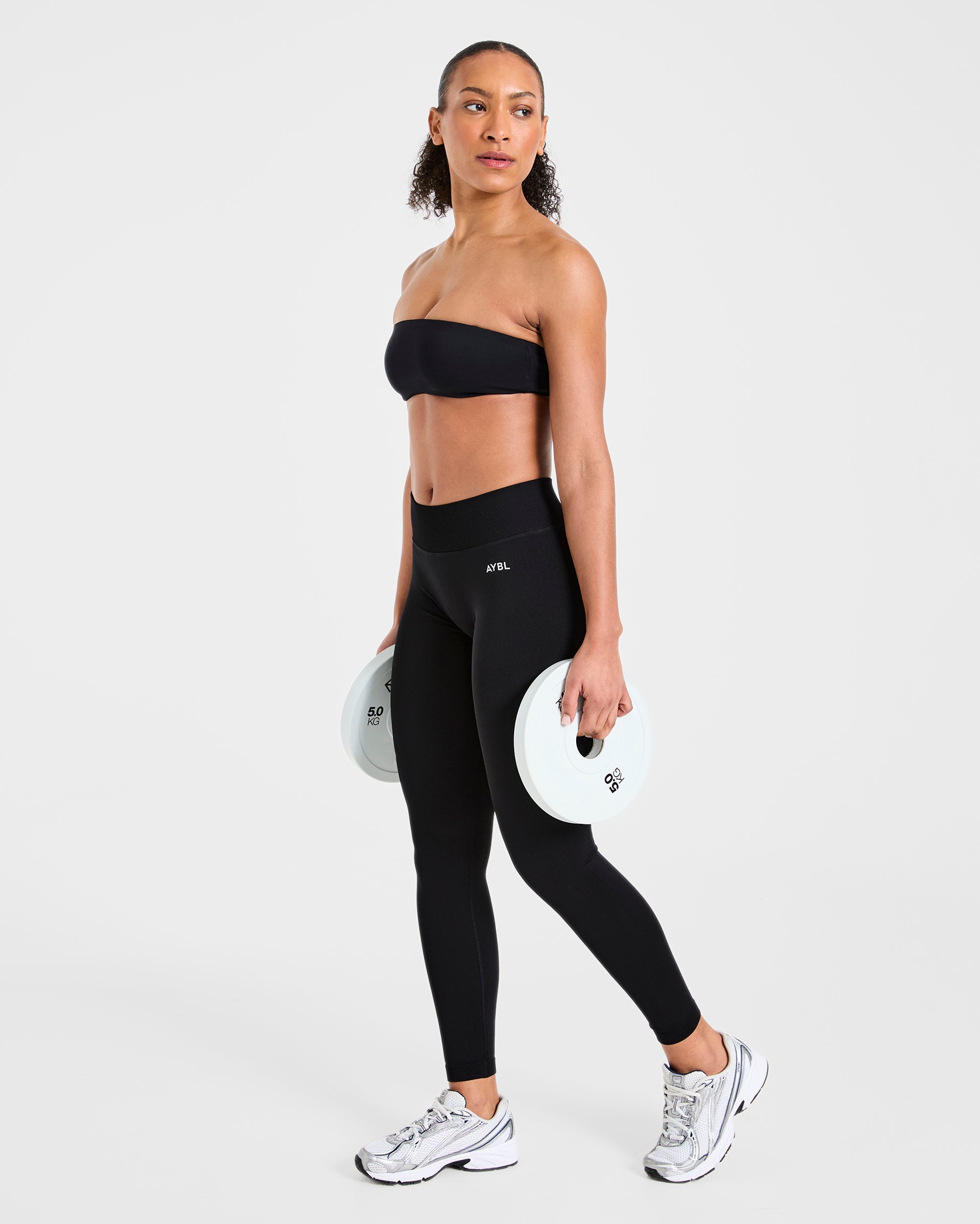 Essential Bandeau Sports Bra - Zwart