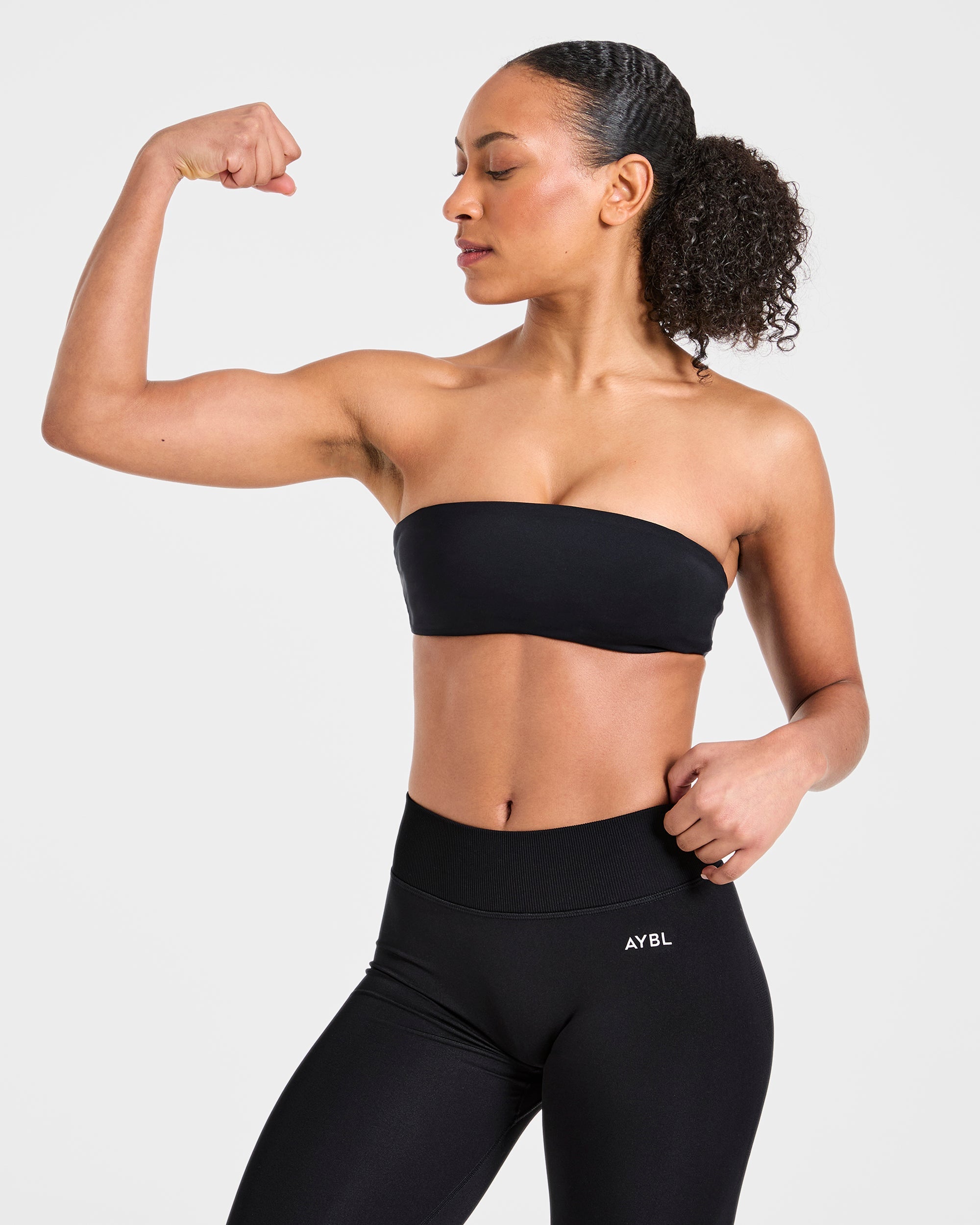 Essential Bandeau Sports Bra - Zwart