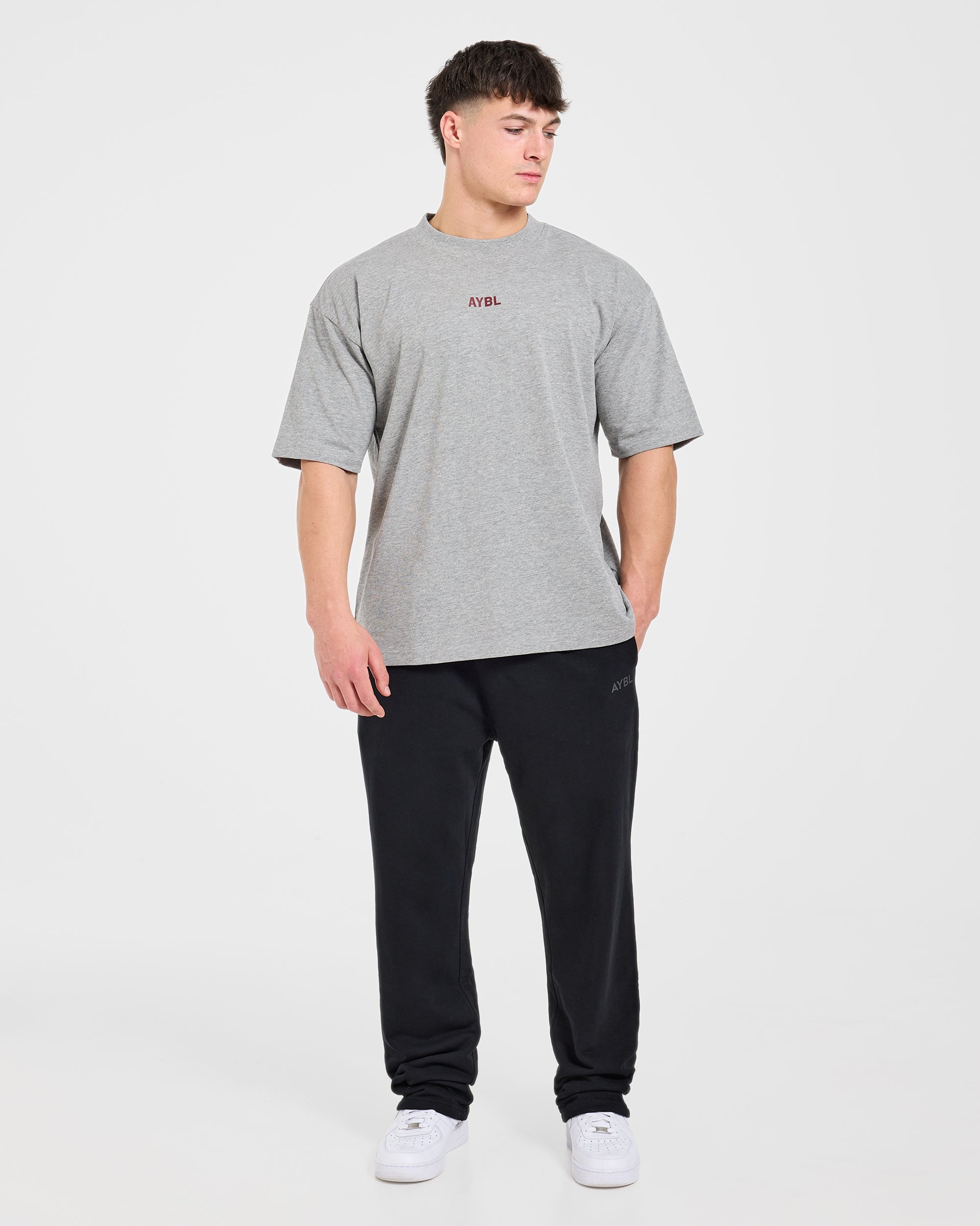 Cam Kissel x Persist Oversized T Shirt - Mid Grijs Marl