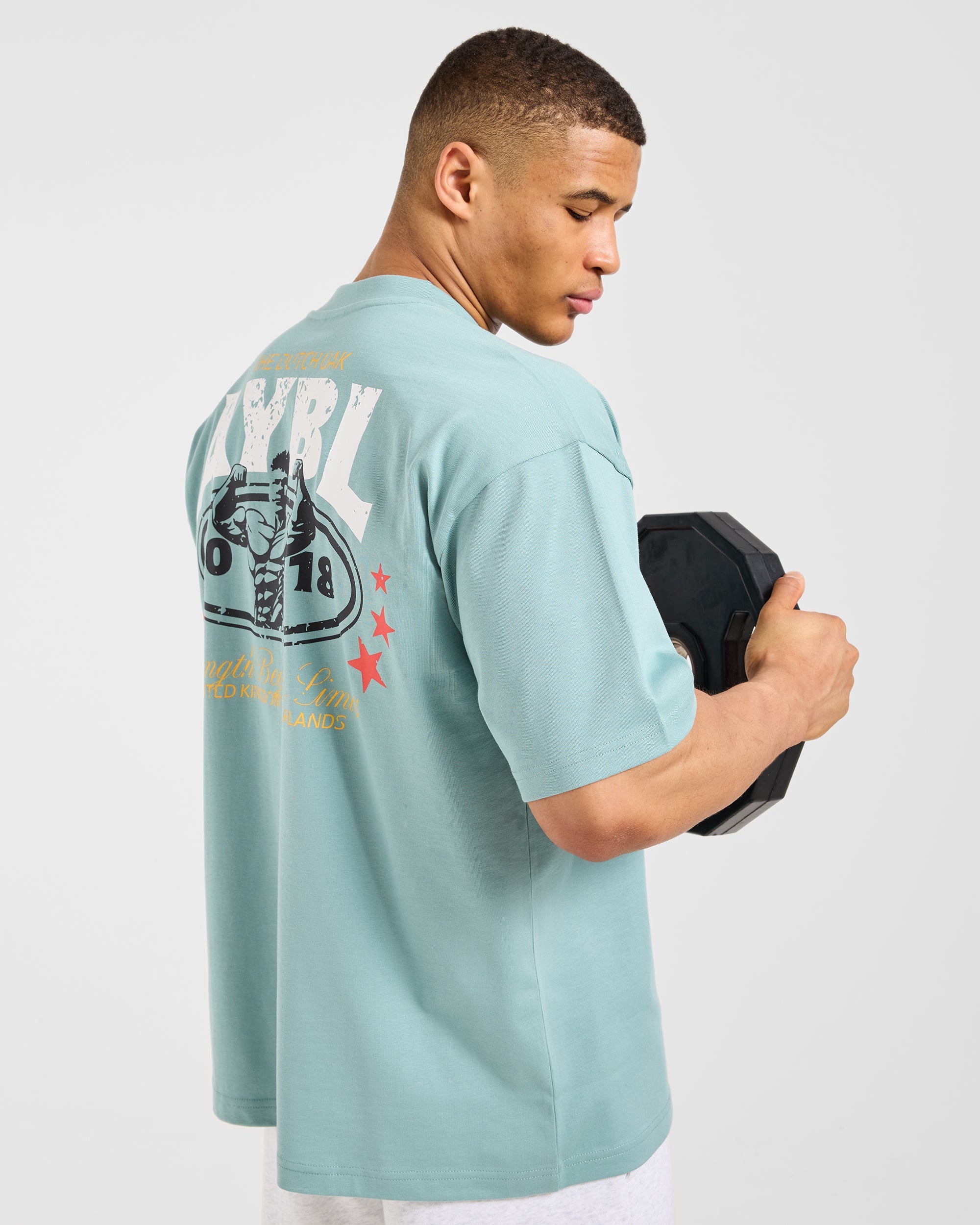 Wesley Vissers X Beyond Limits Oversized T Shirt - Aqua Mint