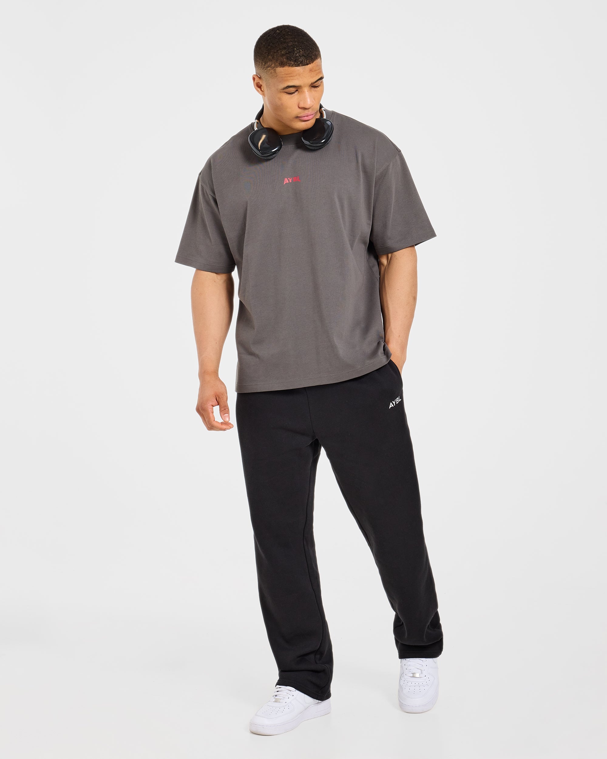 Wesley Vissers X Beyond Limits Oversized T Shirt - Charcoal