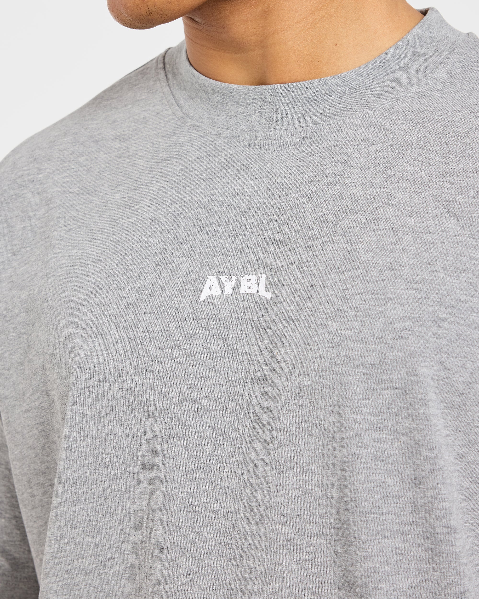 Wesley Vissers X Beyond Limits Oversized T Shirt - Dark Grey Marl/Navy