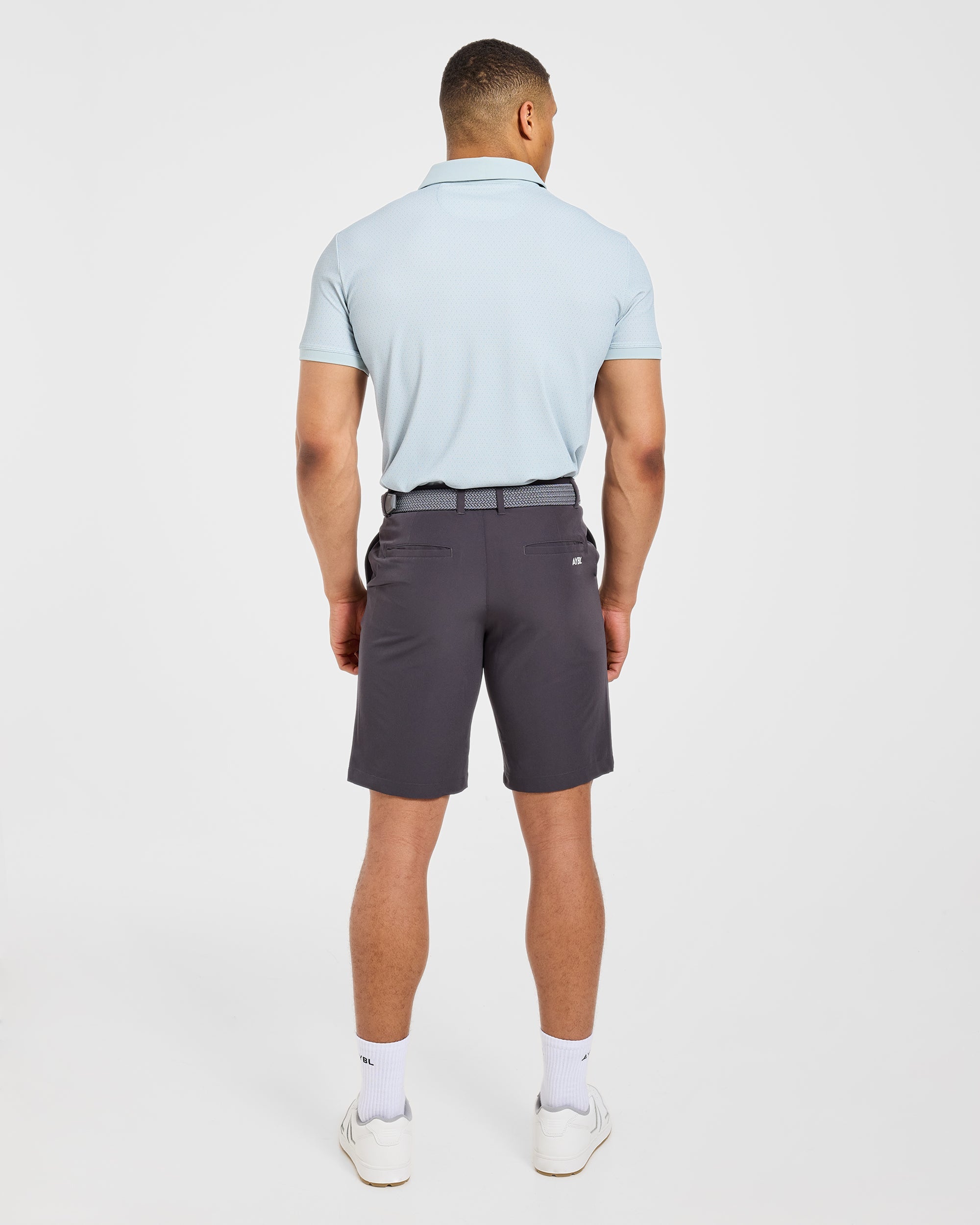Precision Geometric Polo - Cloud Blauw