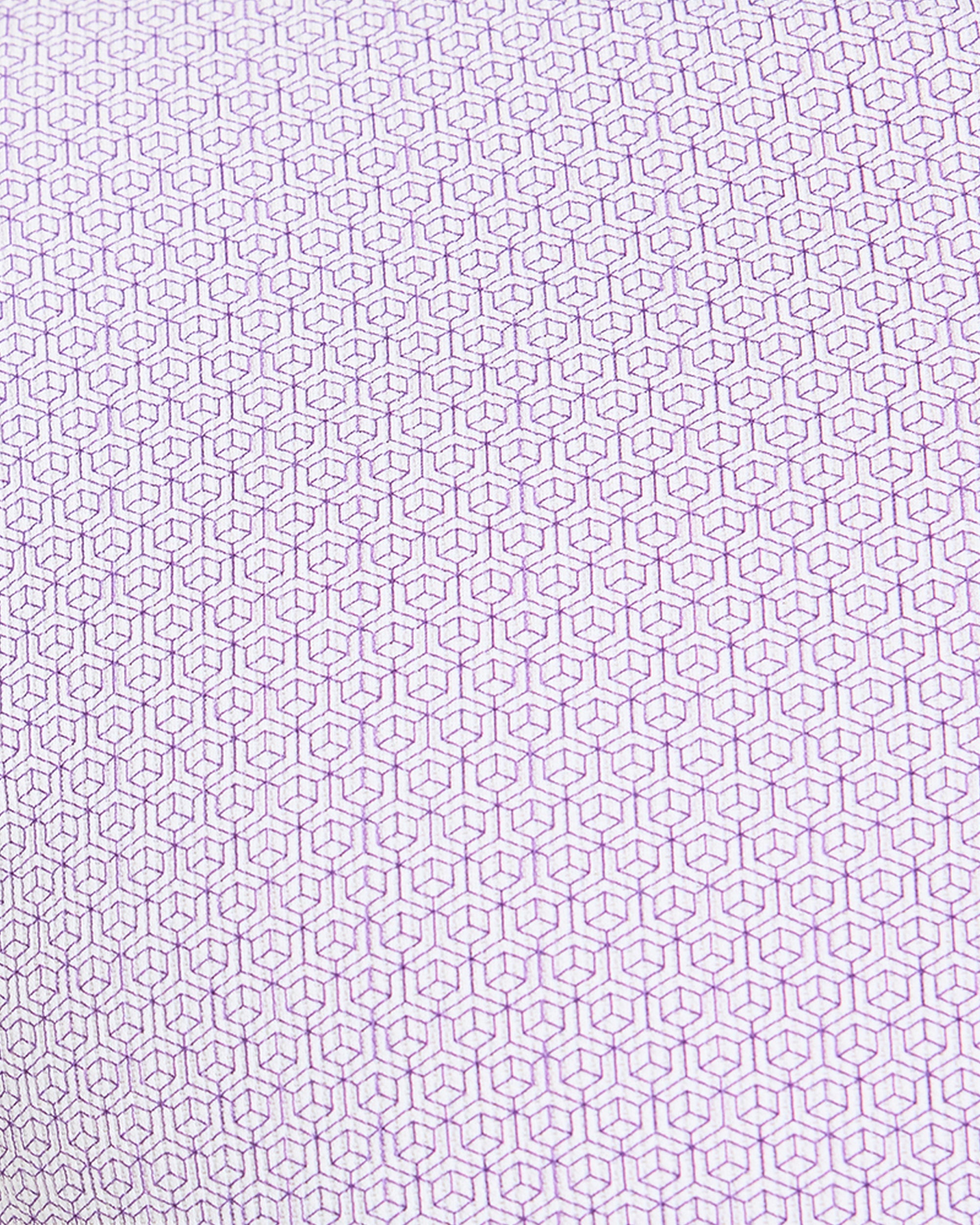 Precision Geometric Polo - Wit/Lila