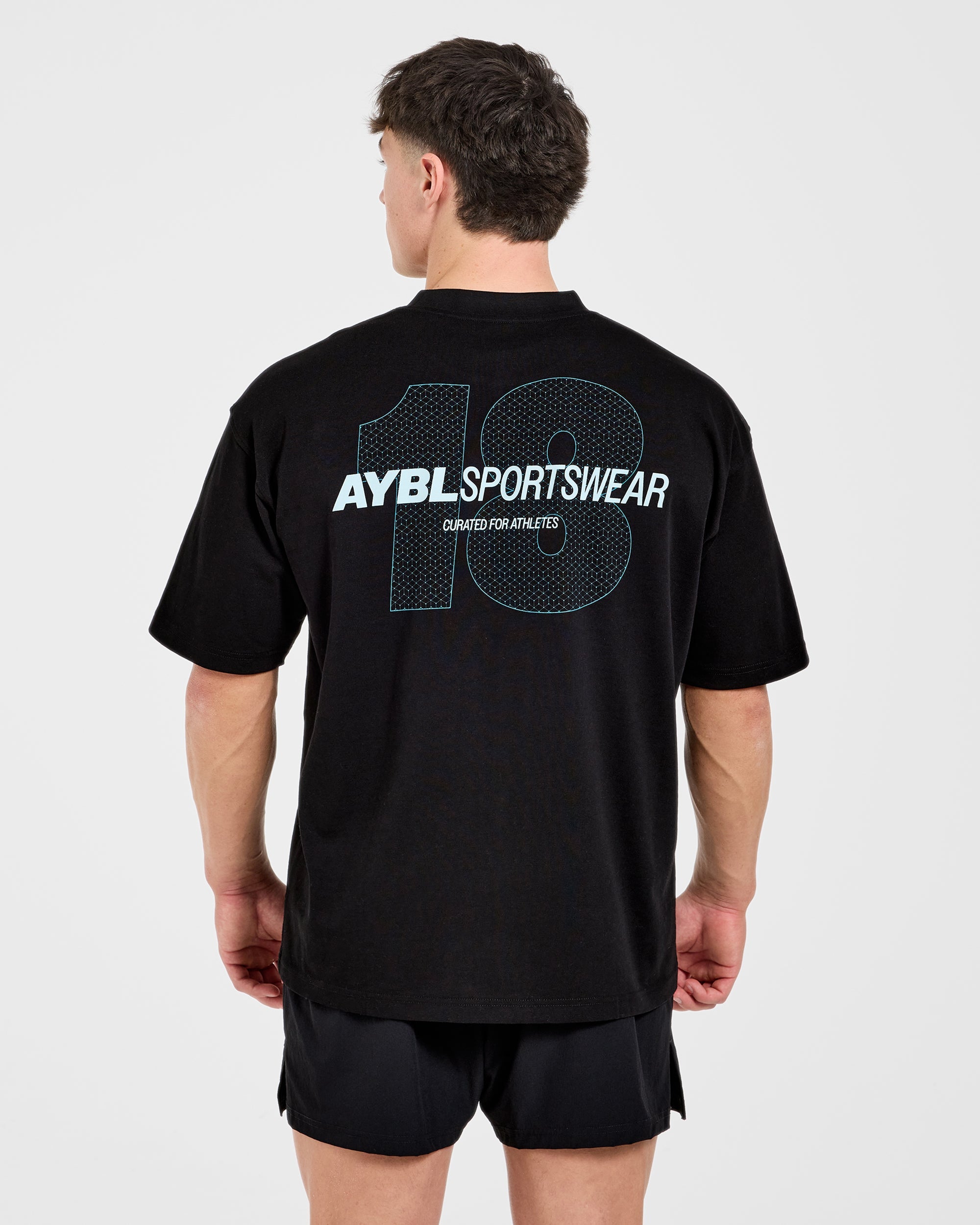 AYBL Sportswear 18 Oversized T Shirt - Zwart