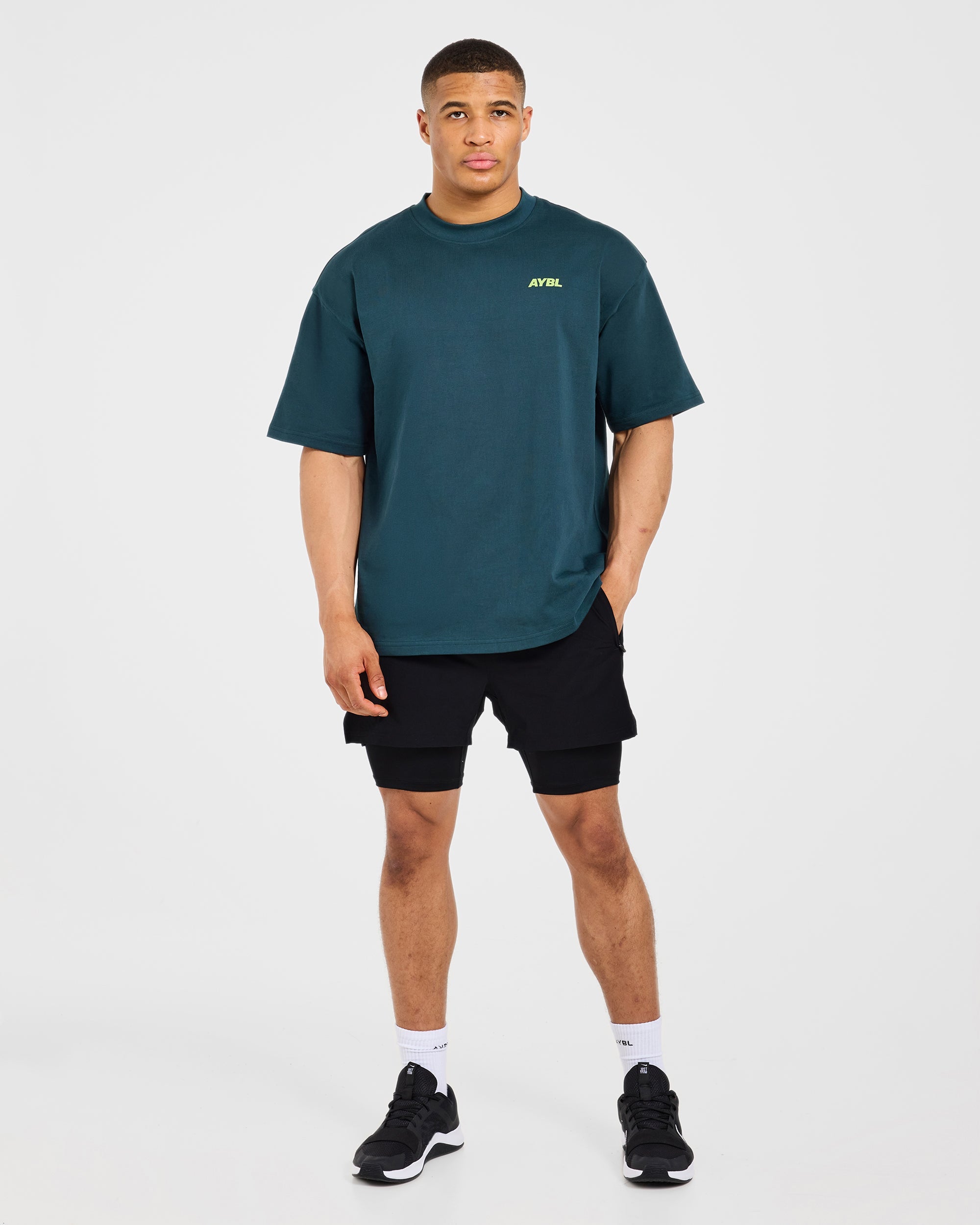 AYBL Sportswear 18 Oversized T Shirt - Teal Groen