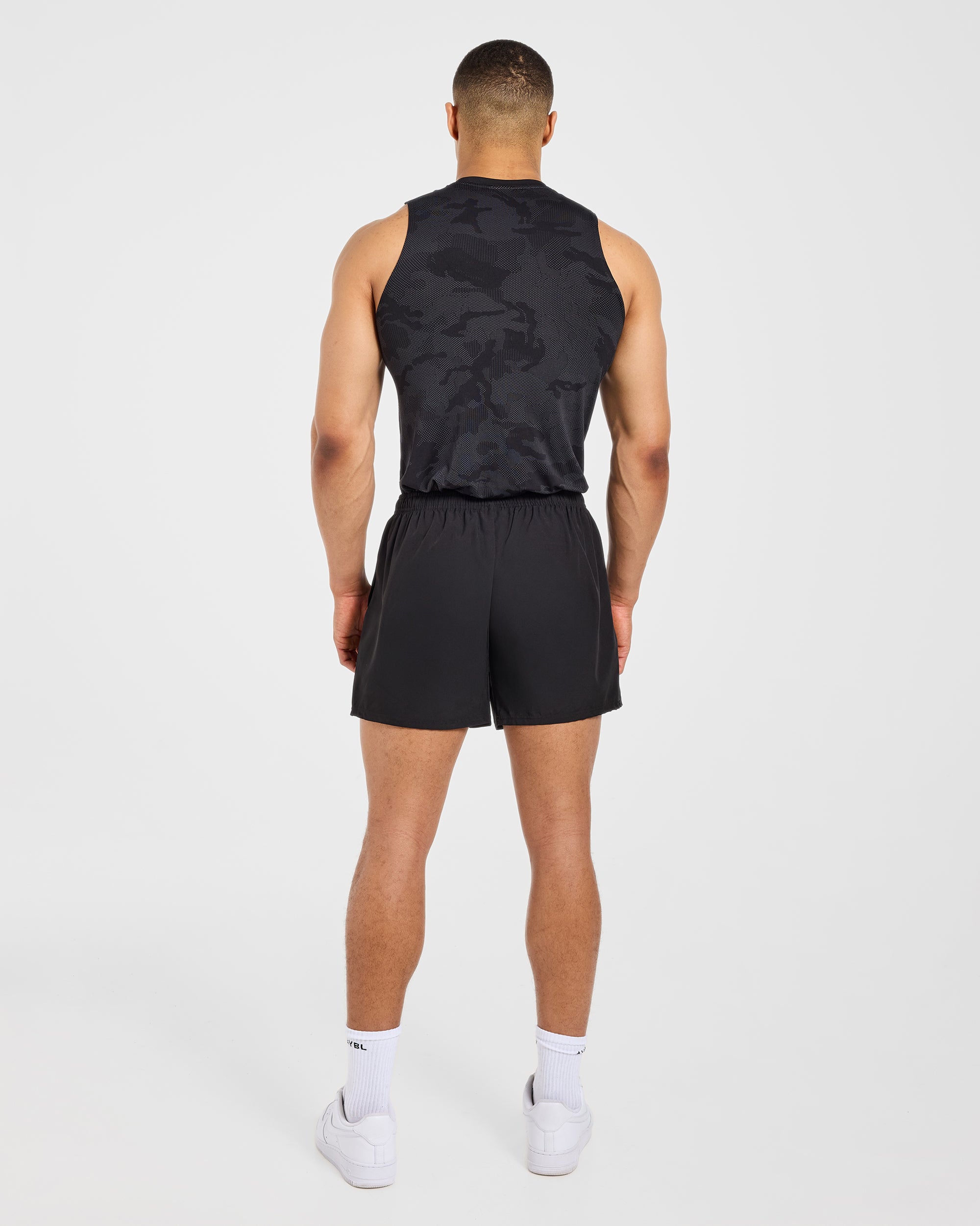 Camo Seamless Tank - Zwart