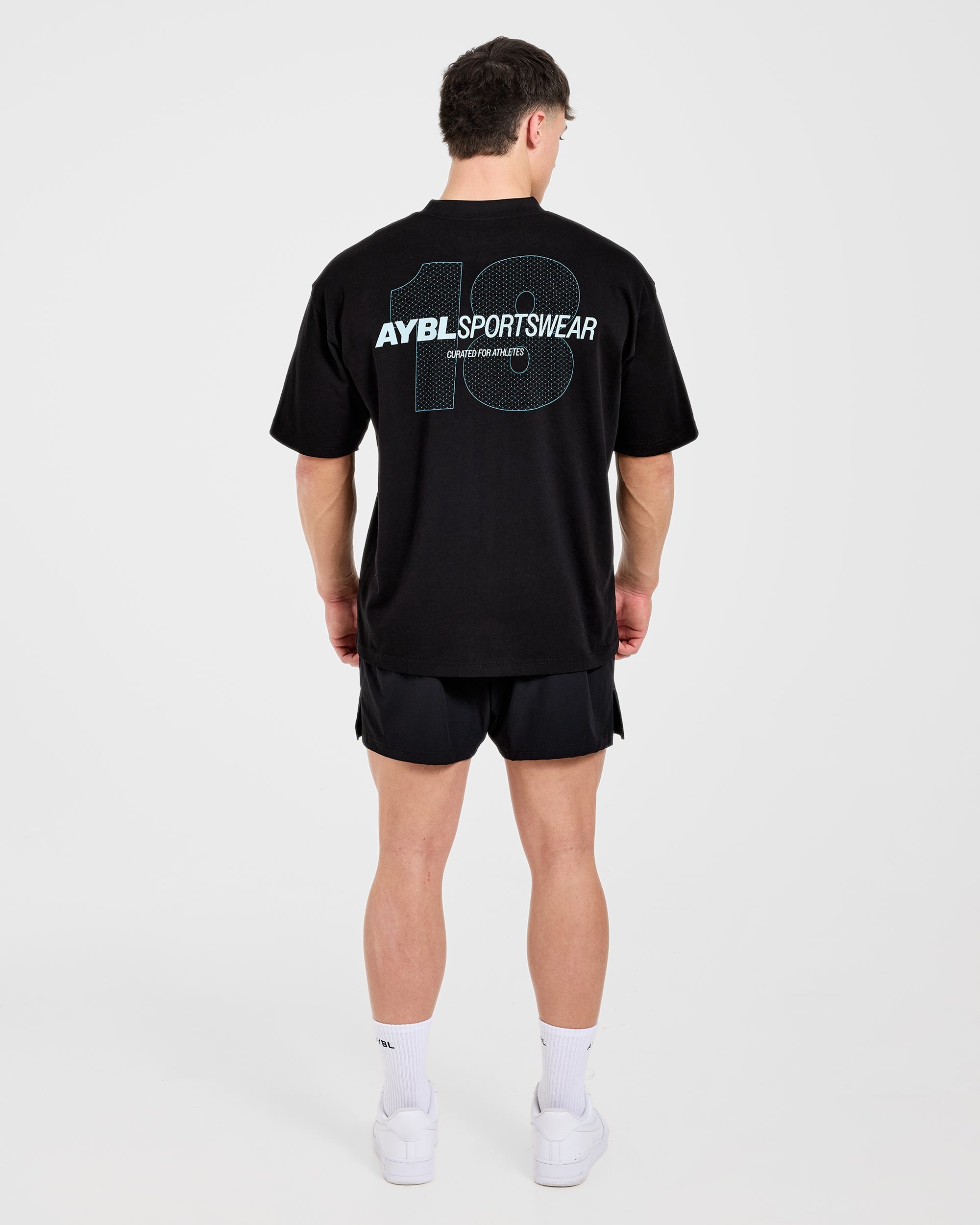 AYBL Sportswear 18 Oversized T Shirt - Zwart