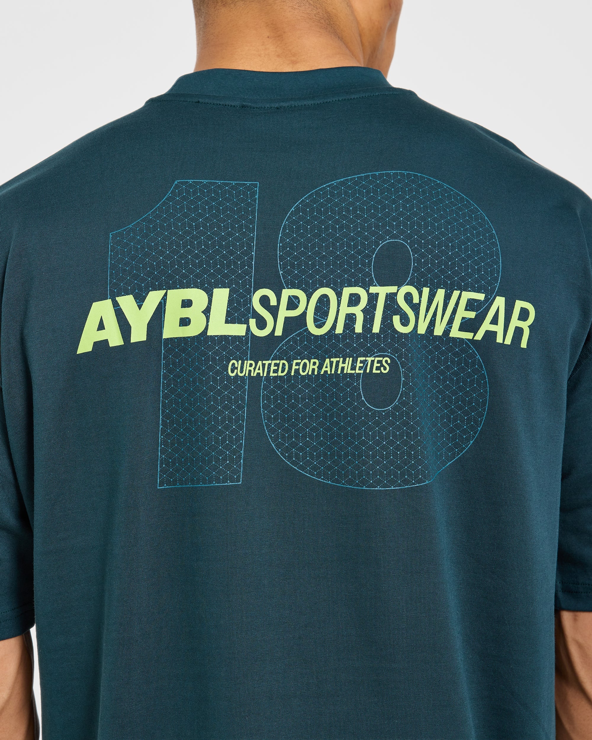 AYBL Sportswear 18 Oversized T Shirt - Teal Groen
