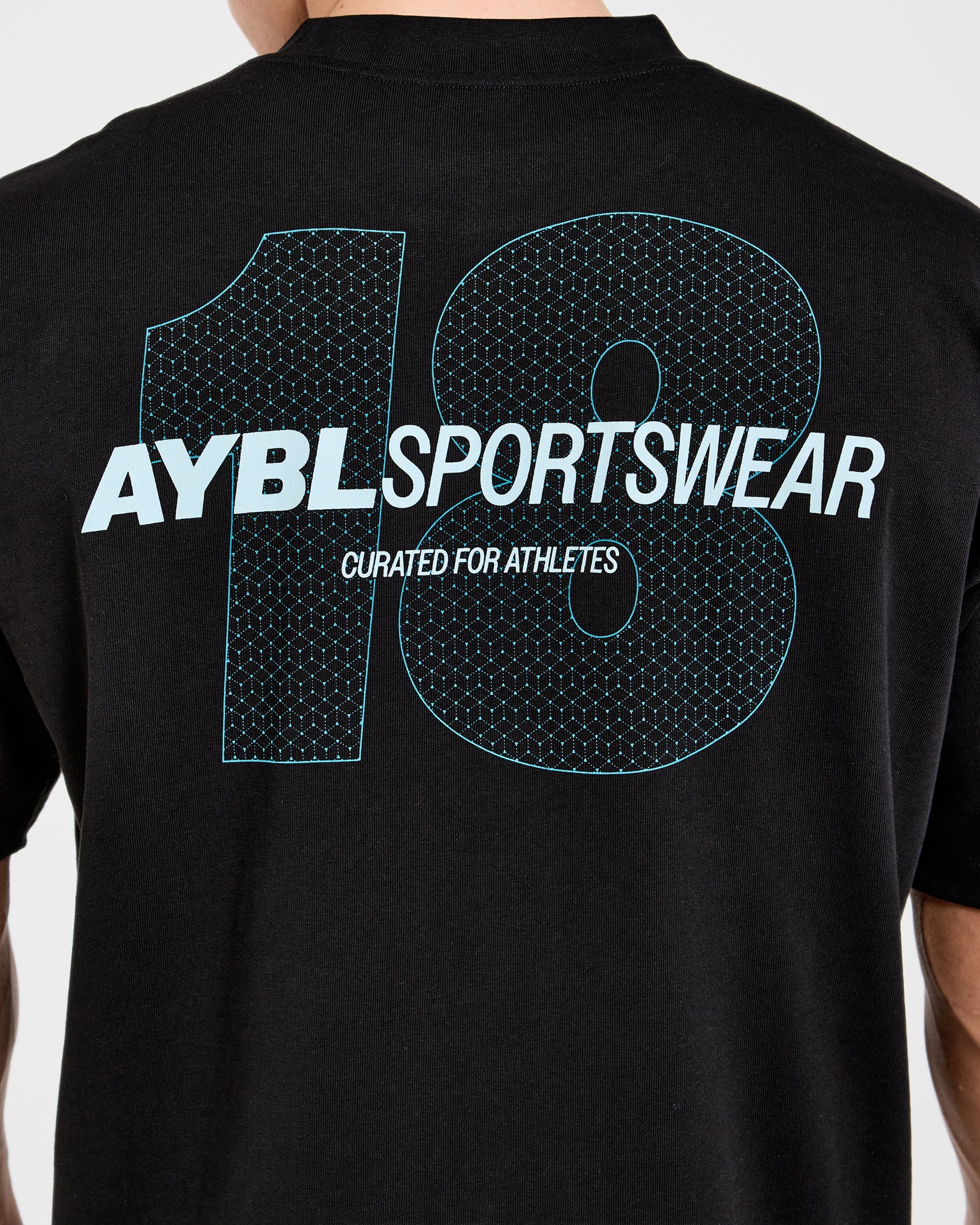 AYBL Sportswear 18 Oversized T Shirt - Zwart