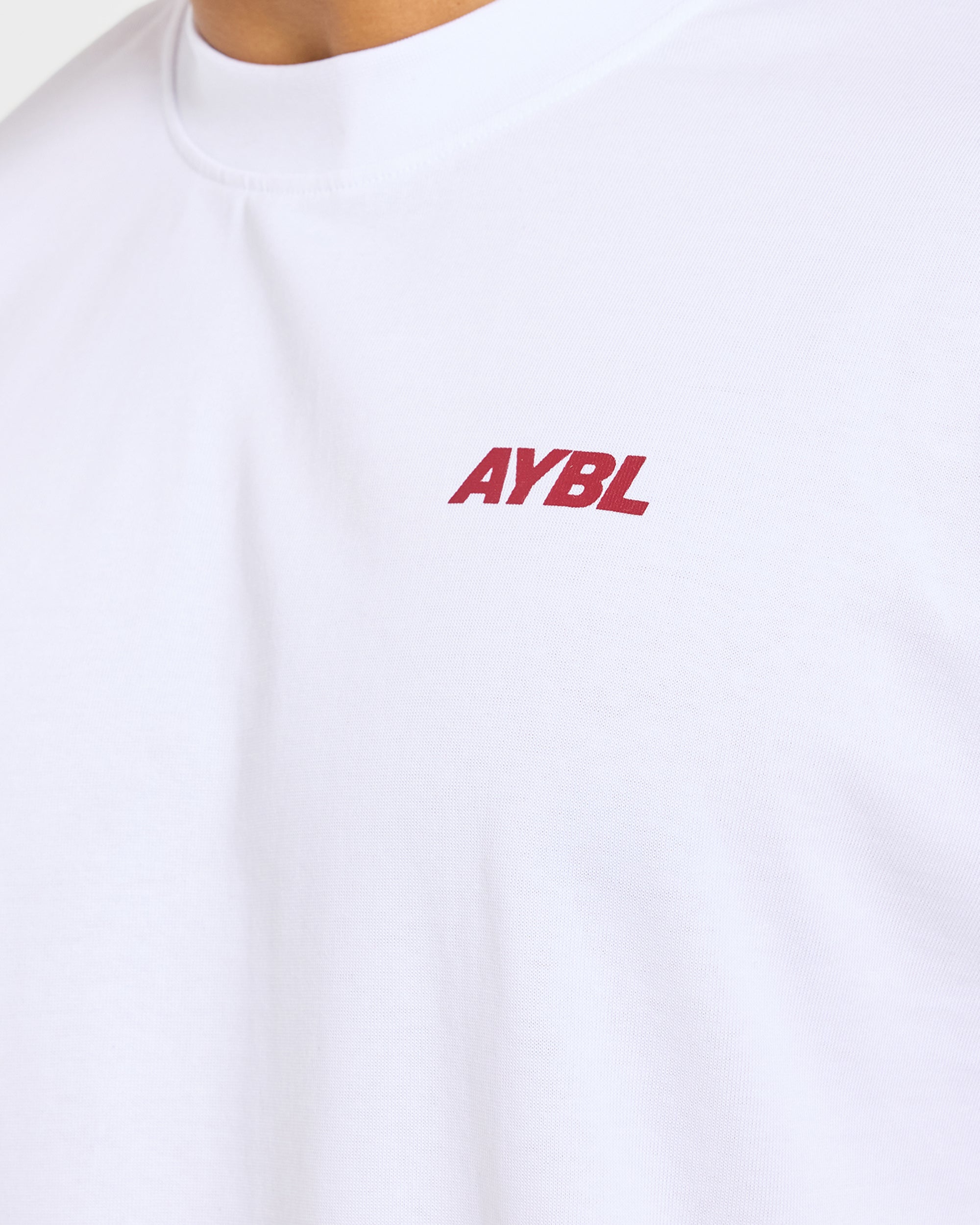 AYBL Sportswear 18 Oversized T Shirt - Wit/Rood