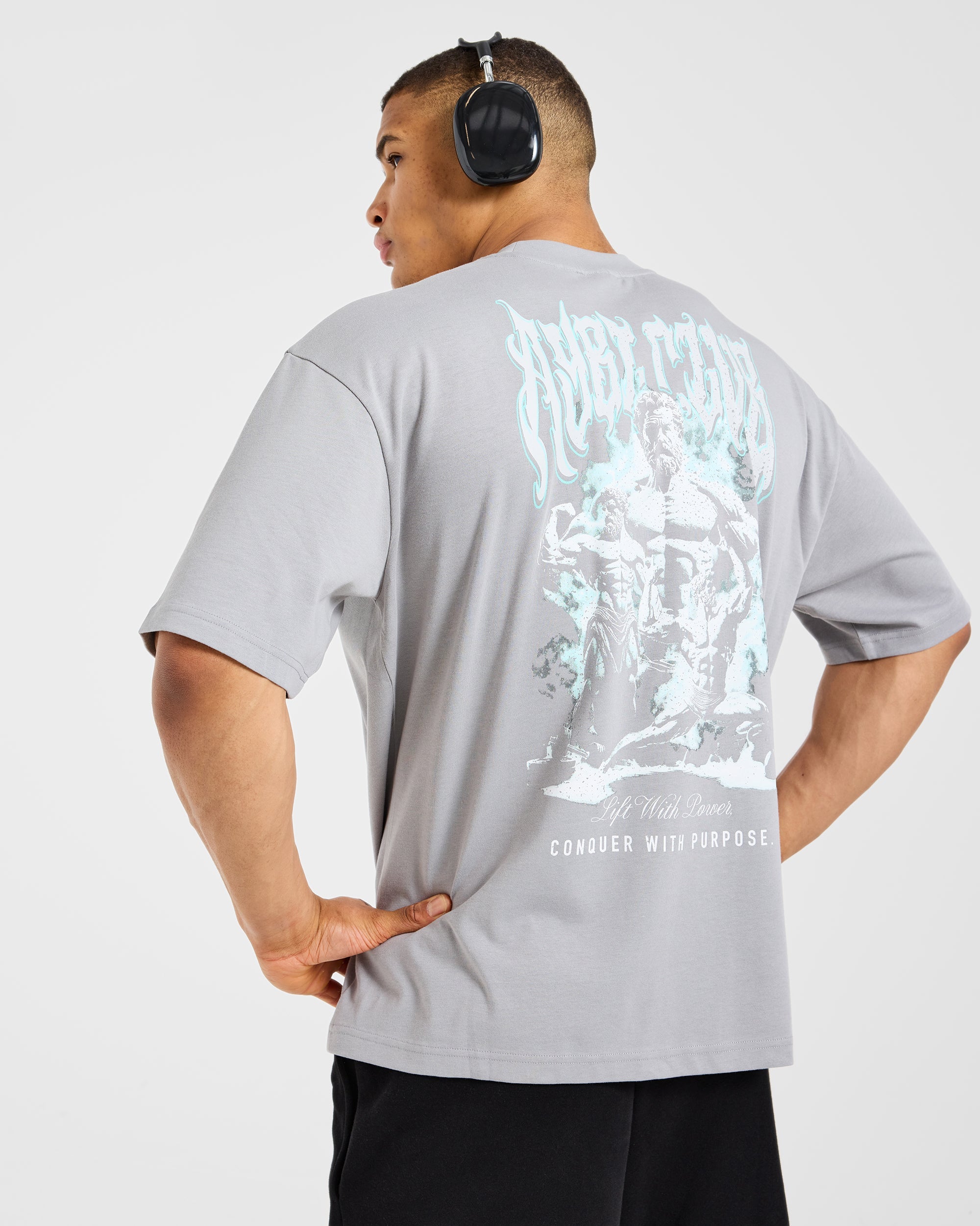 Lift Forge Oversized T Shirt - Storm Grijs