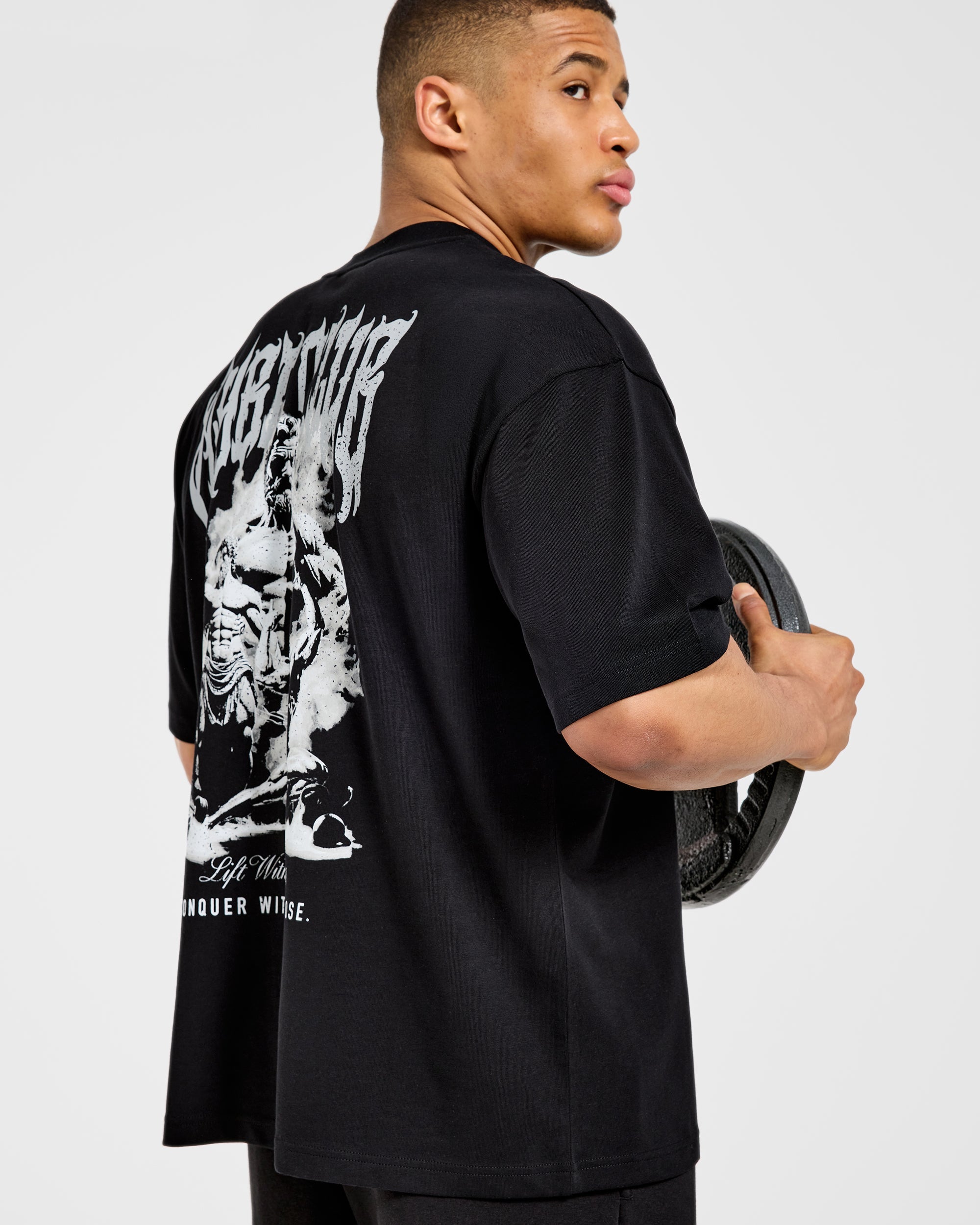 Lift Forge Oversized T Shirt - Zwart