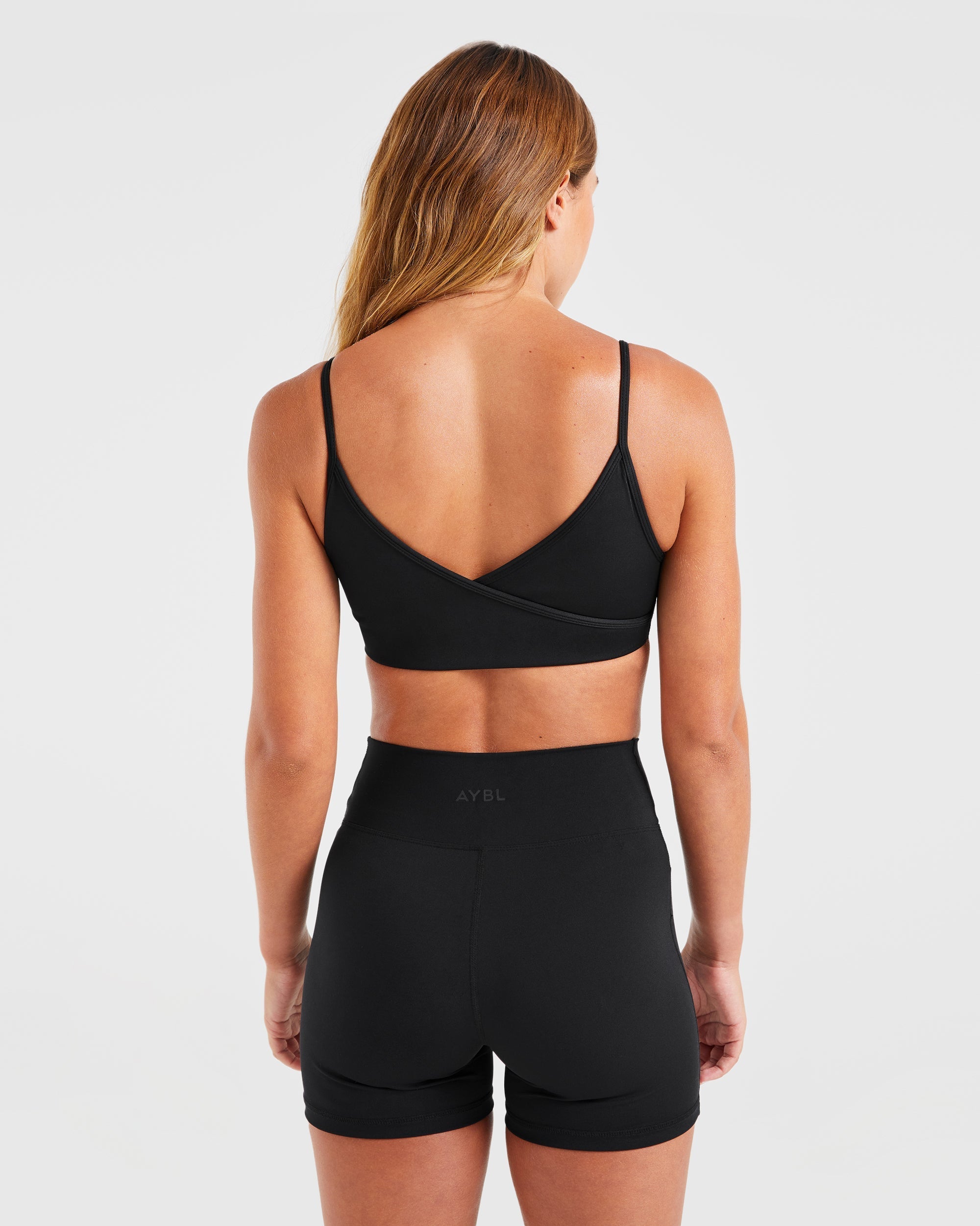 Sculpt Wrap Sports Bra - Zwart