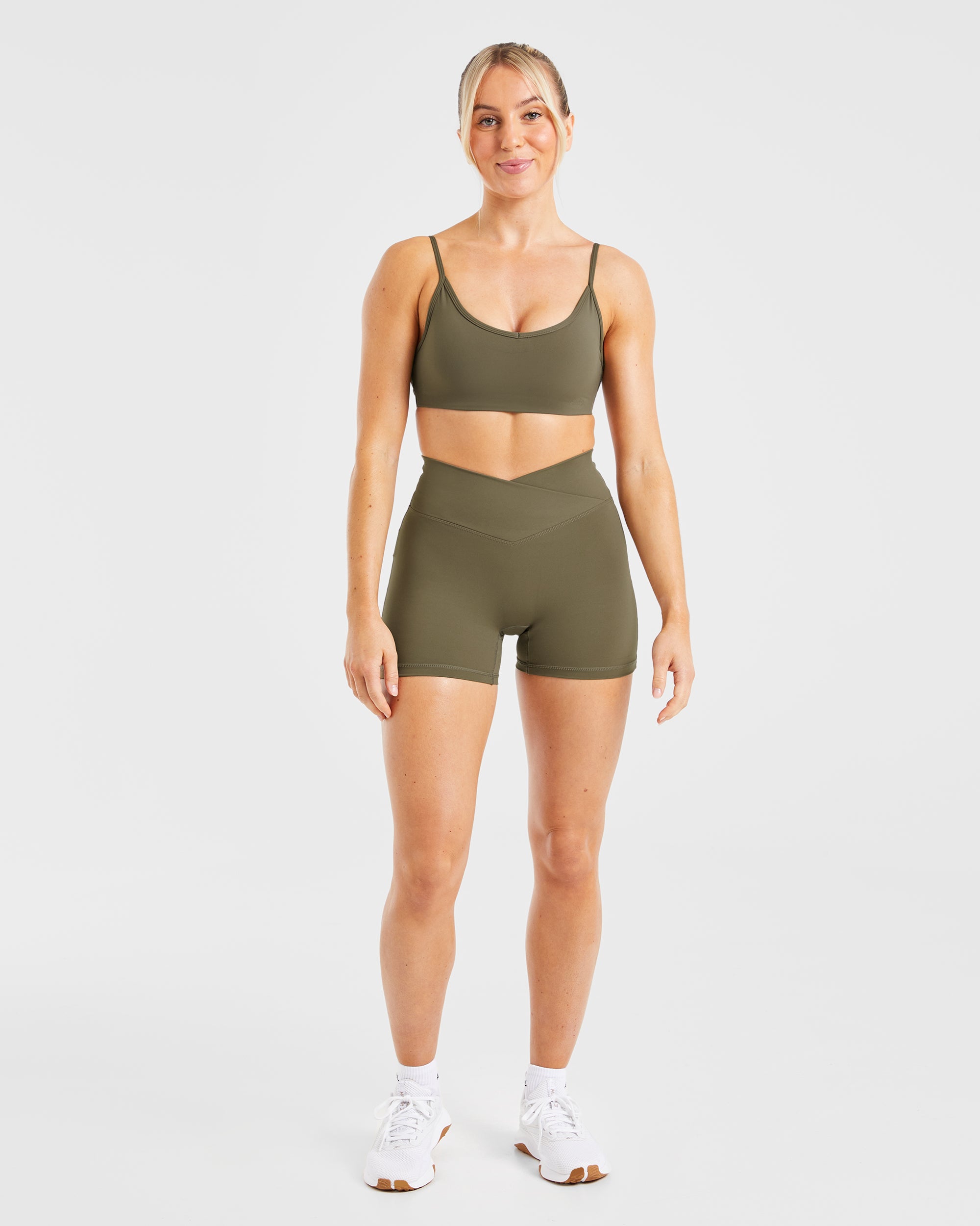 Sculpt Wrap Shorts - Deep Khaki