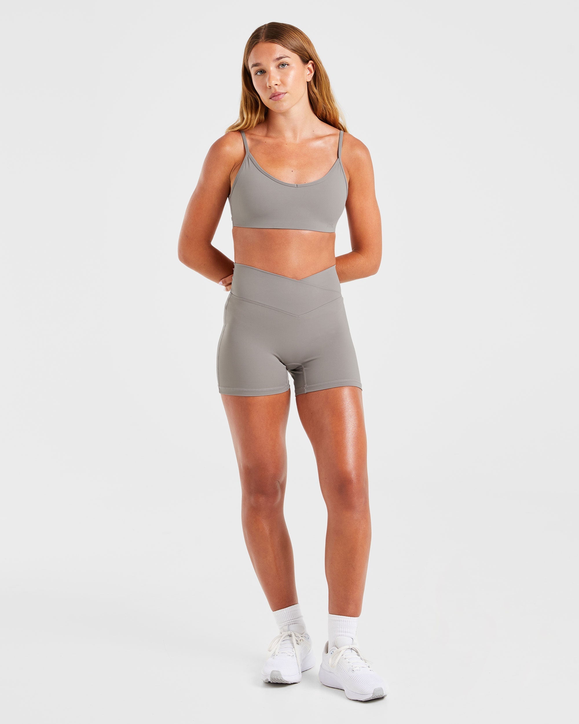 Sculpt Wrap Shorts - Smoke Grijs