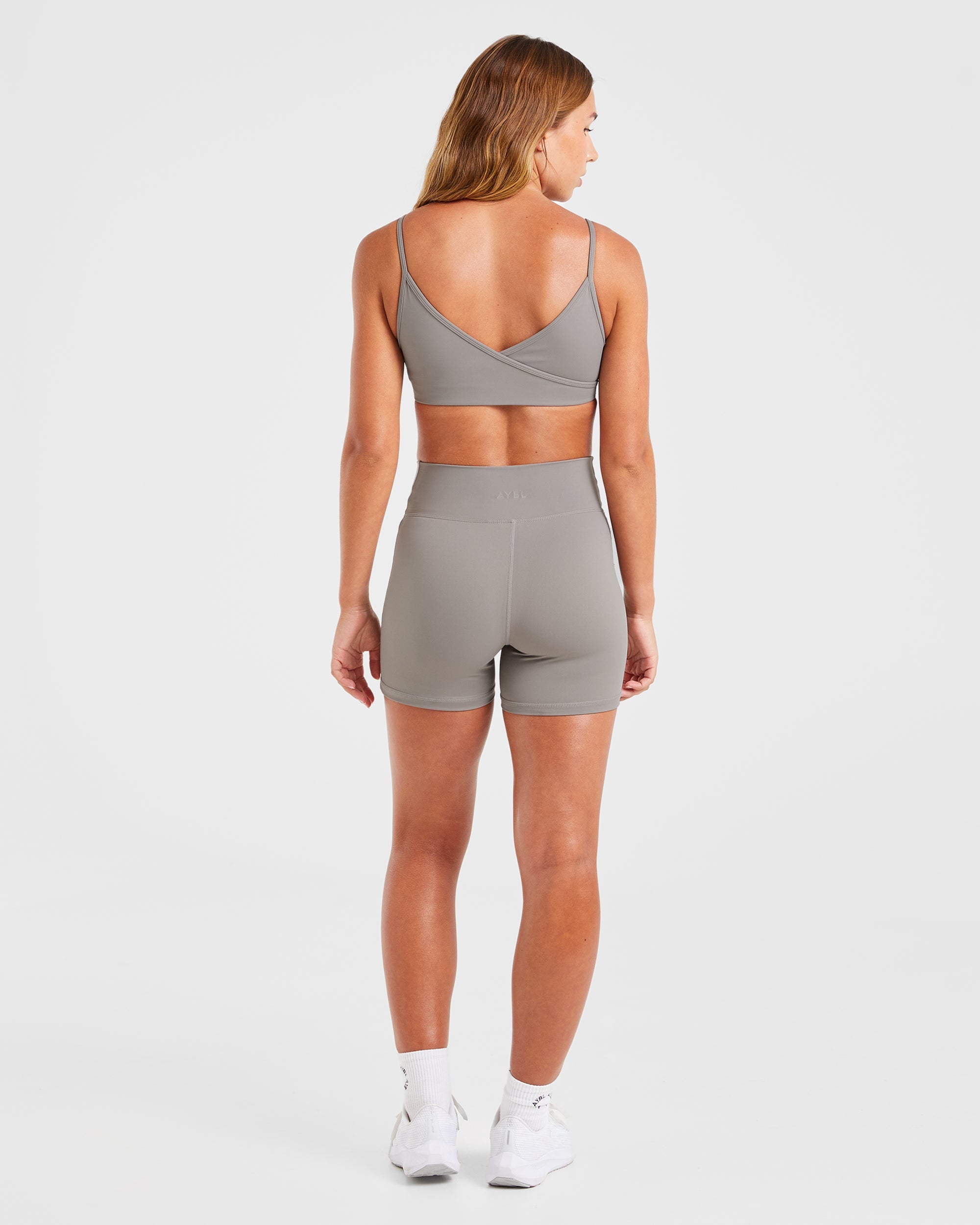 Sculpt Wrap Shorts - Smoke Grijs