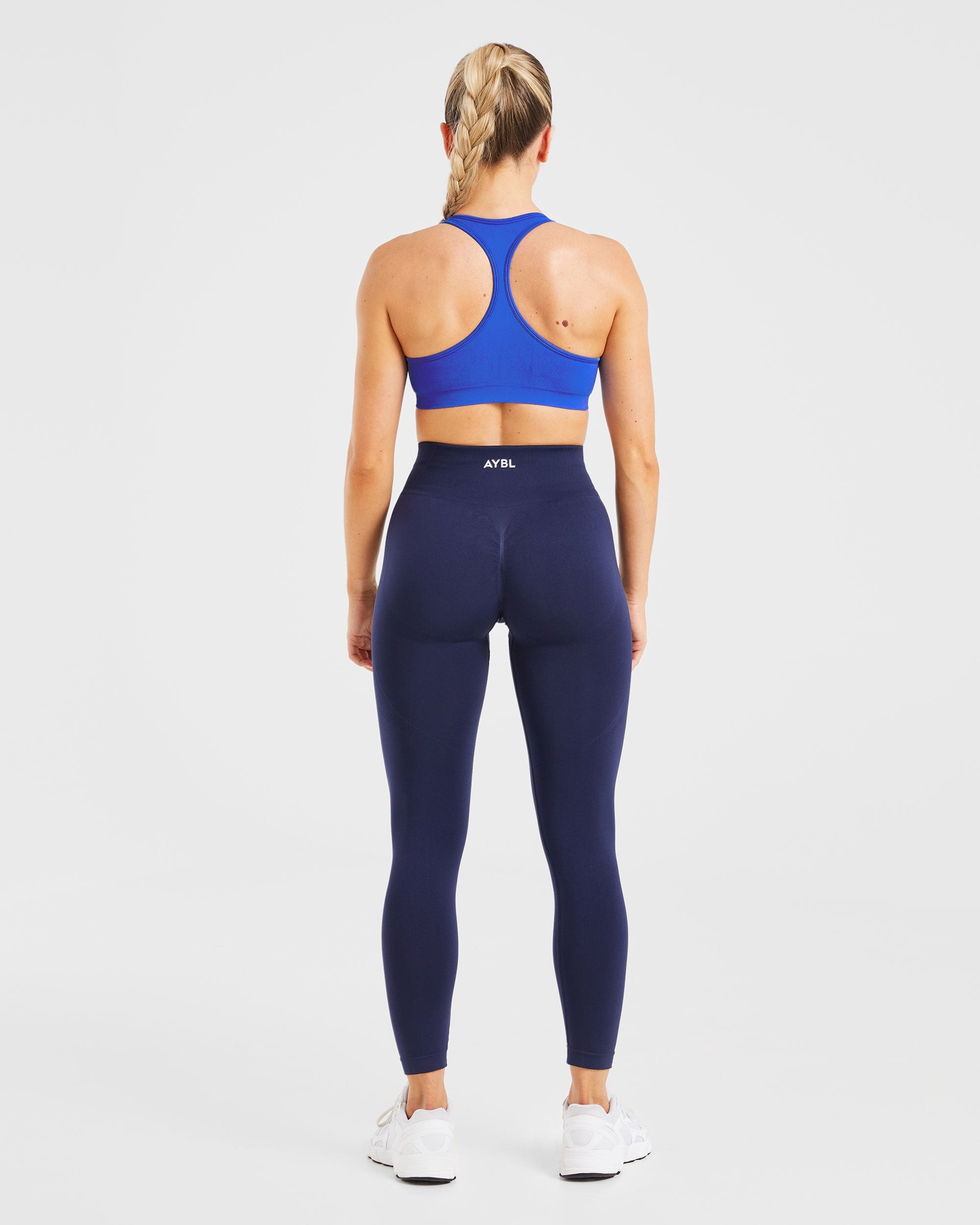 Essential Seamless Racer Back Sports Bra - Cobalt Blauw