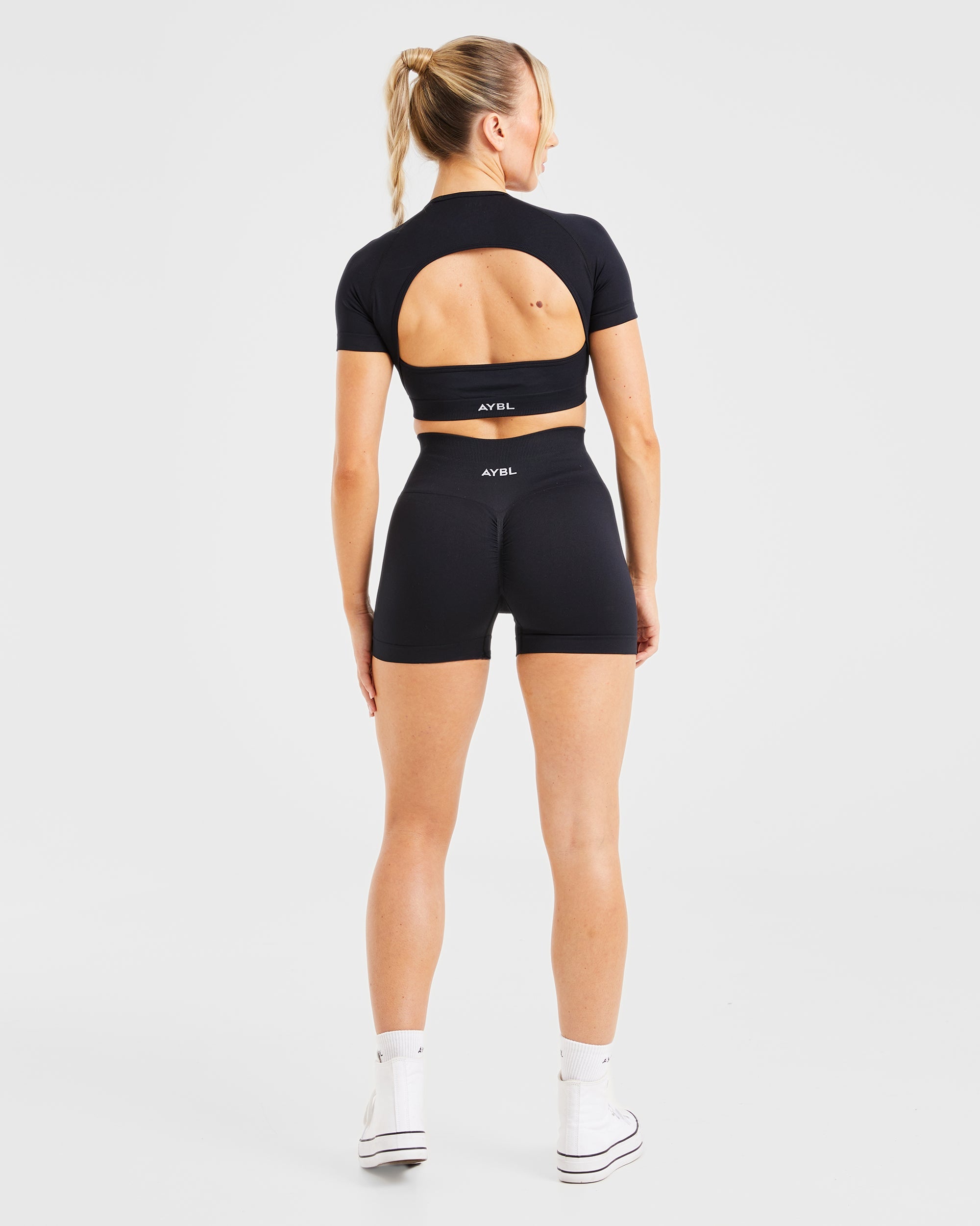 Power Seamless Shorts - Zwart