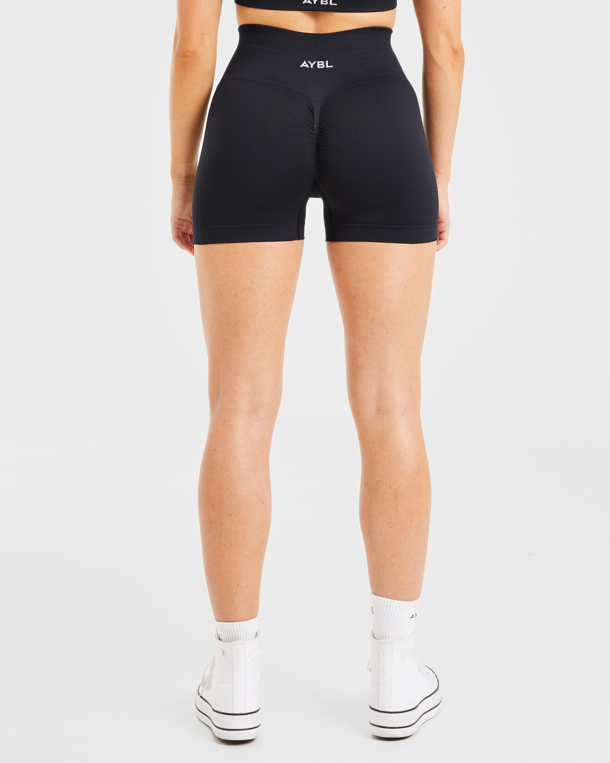 Power Seamless Shorts - Zwart