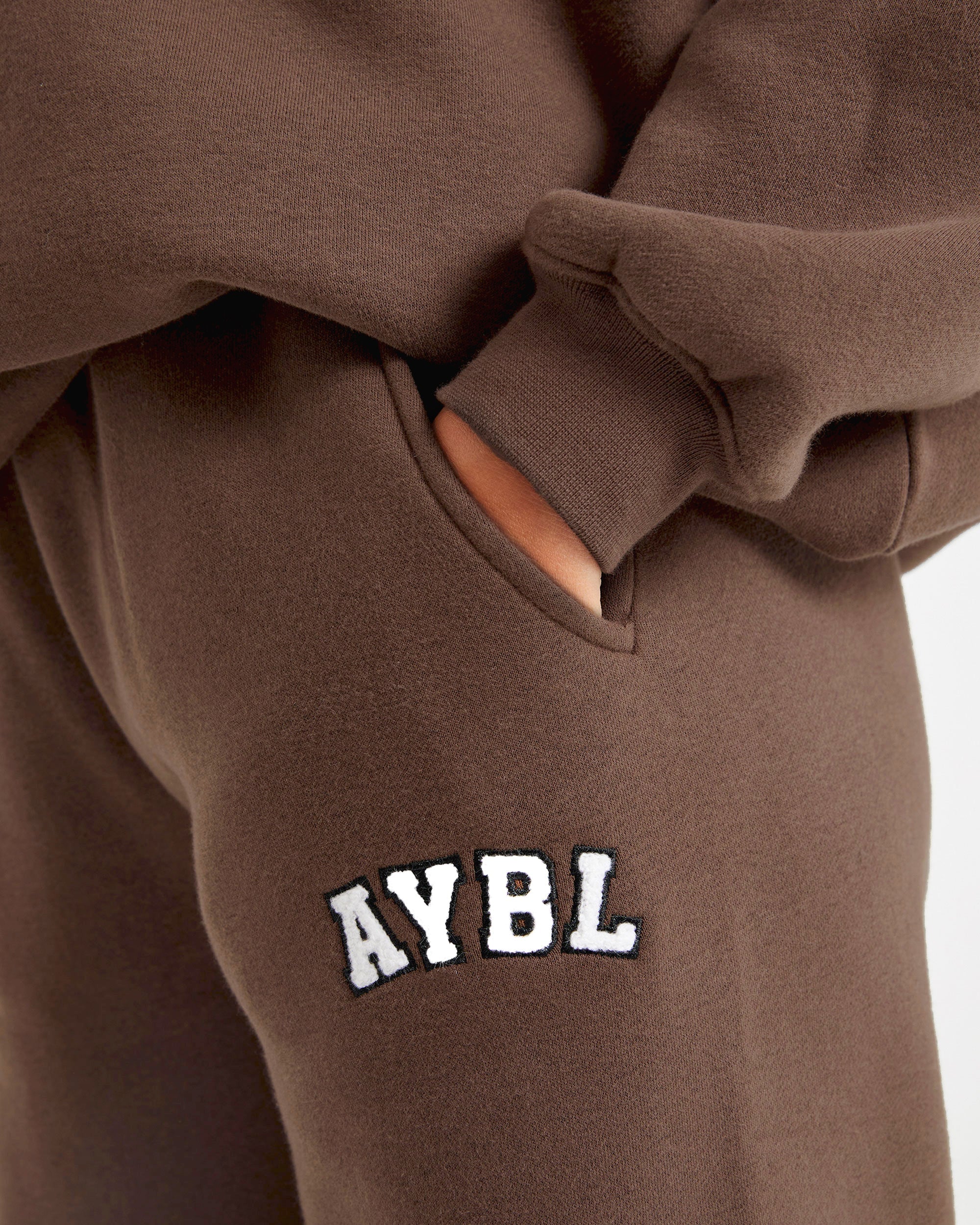 Varsity Oversized Straight Leg Joggers - Bruin