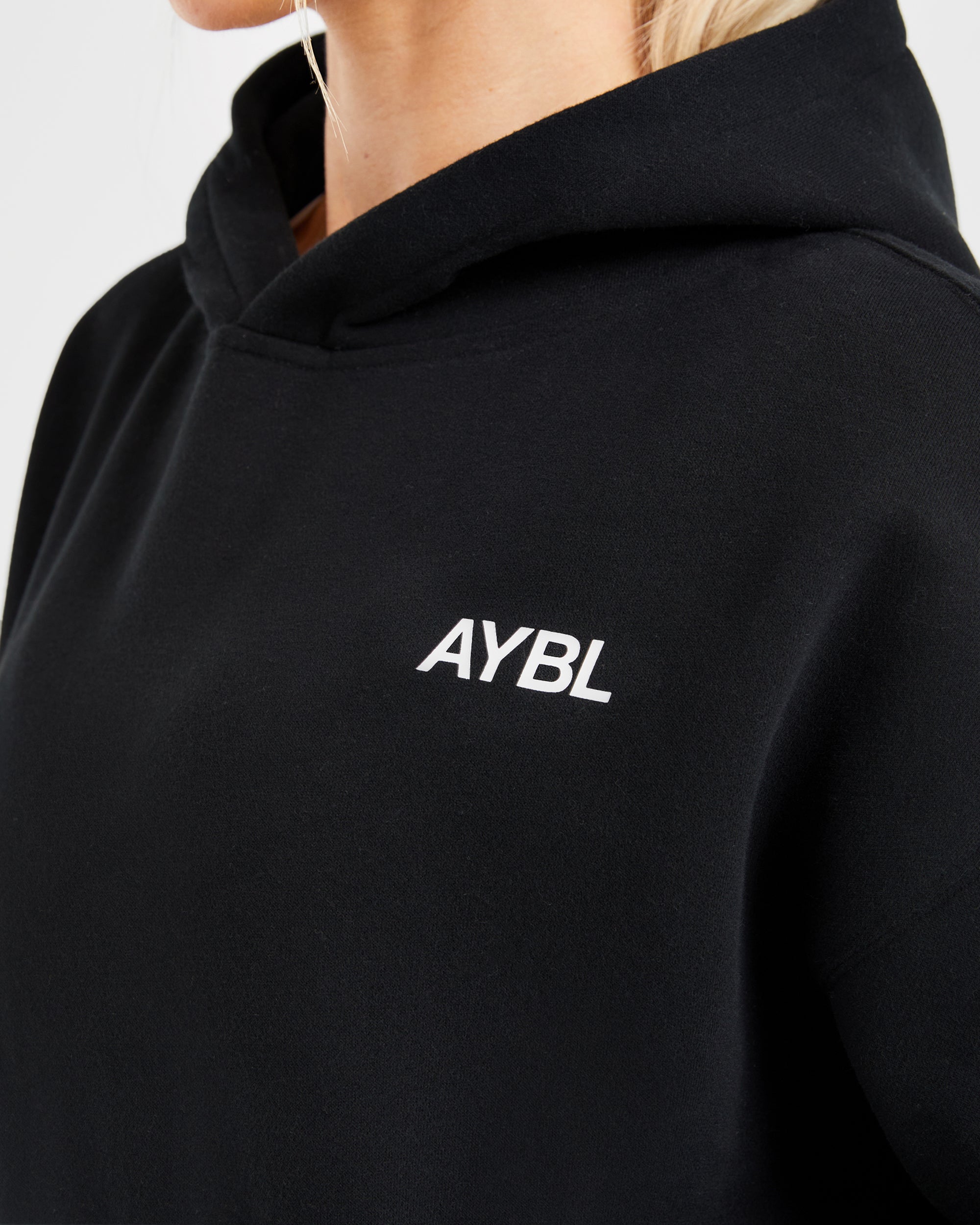 AYBL Sports Club Oversized Hoodie - Zwart/Wit