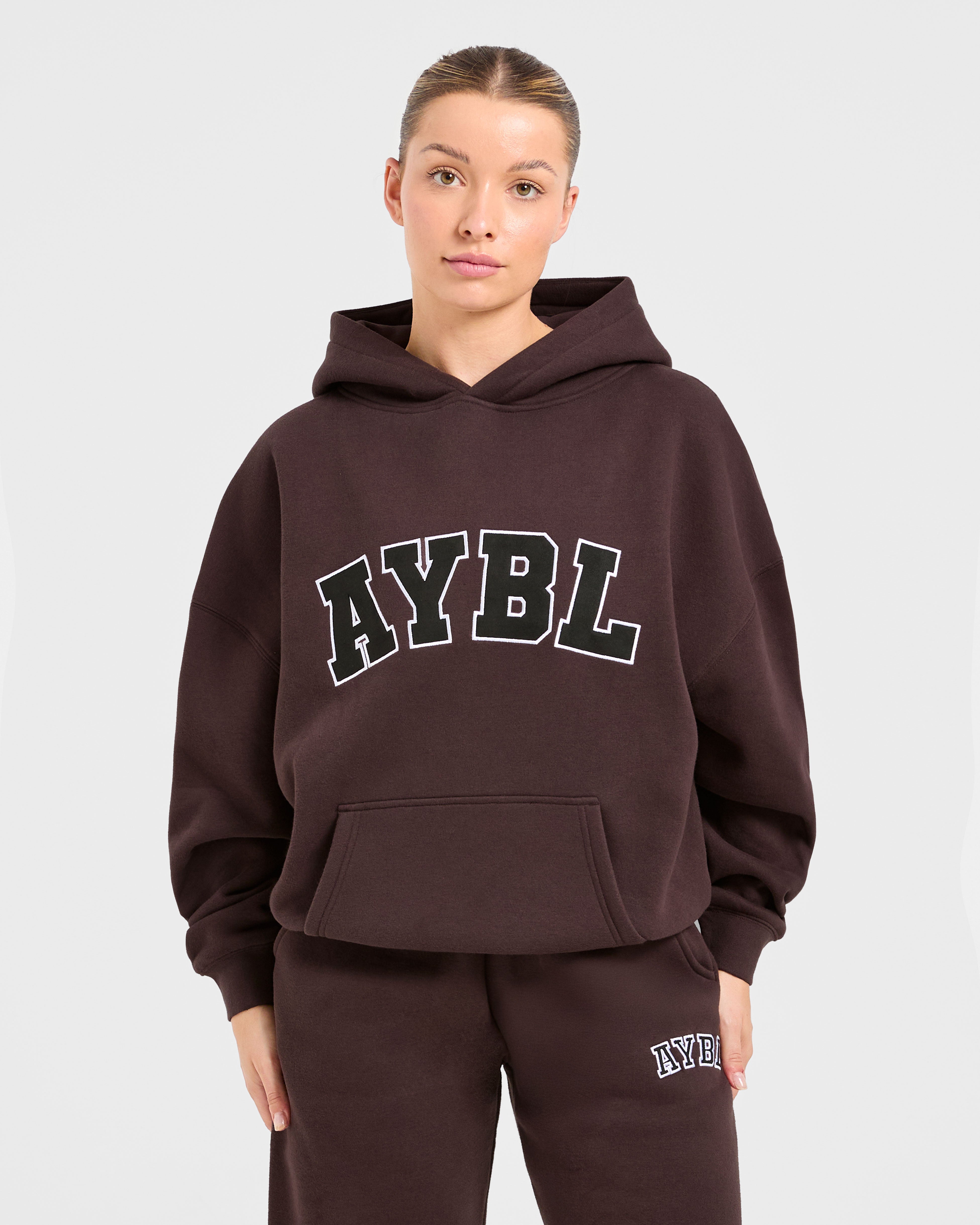 Varsity 2.0 Oversized Hoodie - Cocoa Bruin