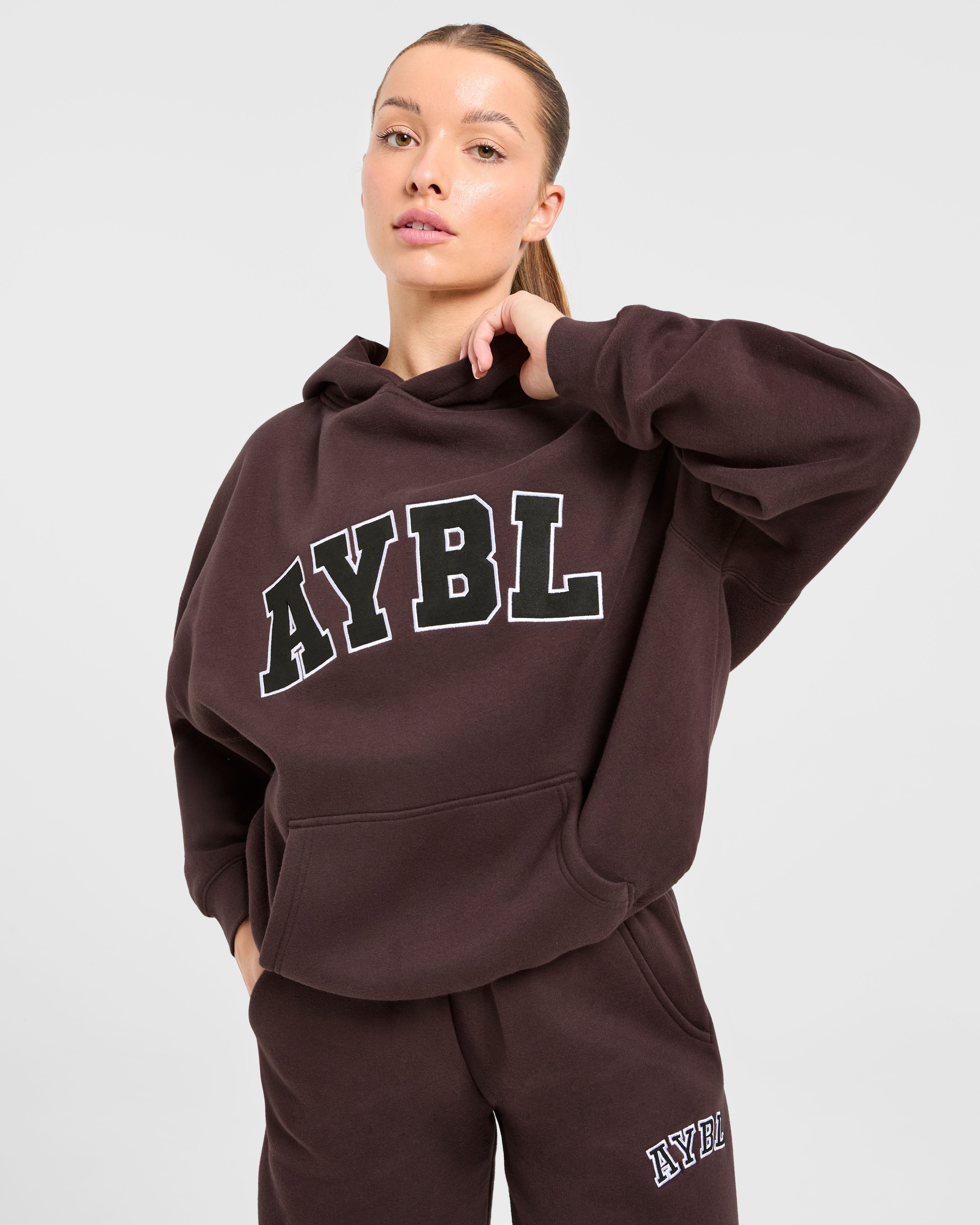 Varsity 2.0 Oversized Straight Leg Joggers - Cocoa Bruin