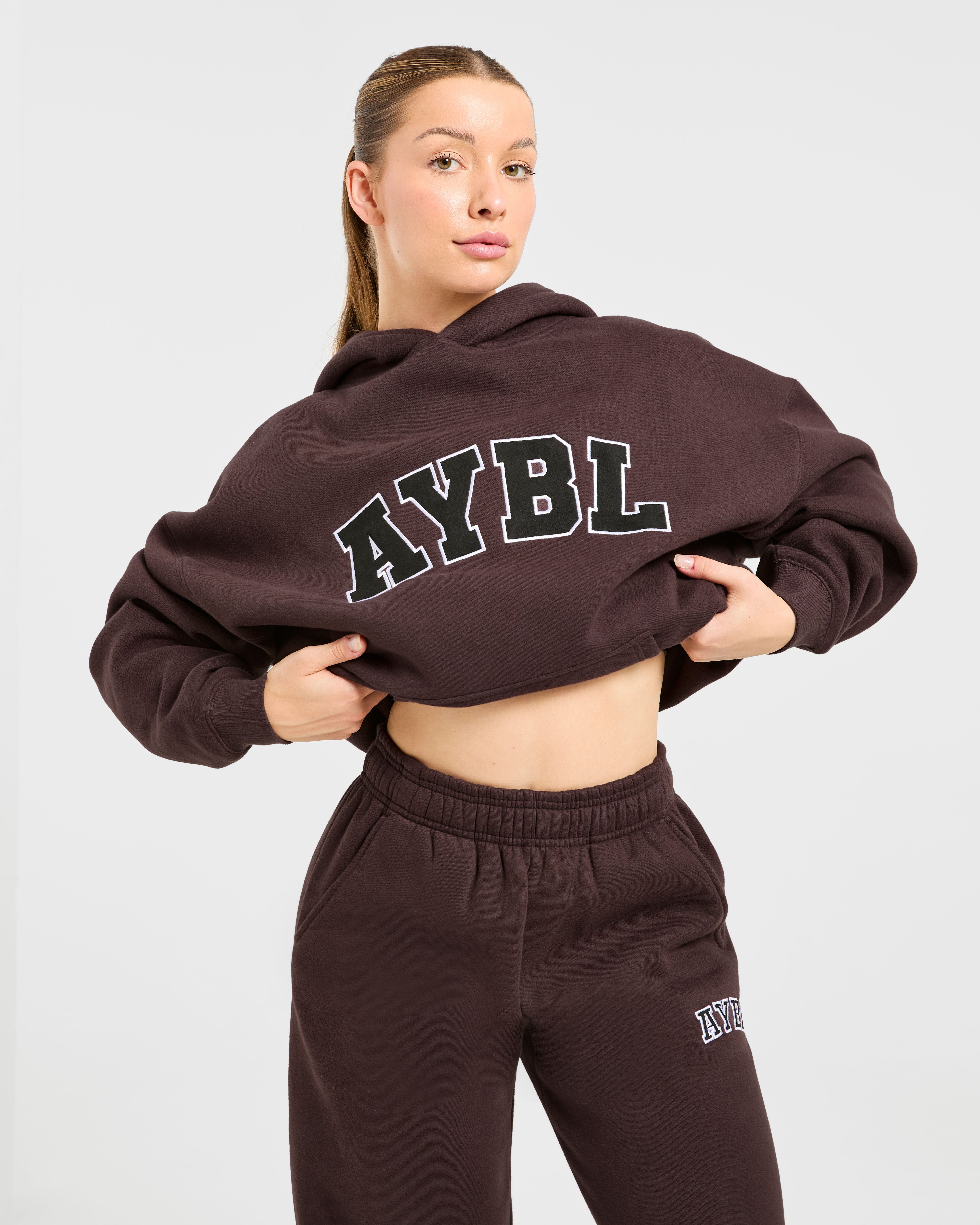 Varsity 2.0 Oversized Hoodie - Cocoa Bruin