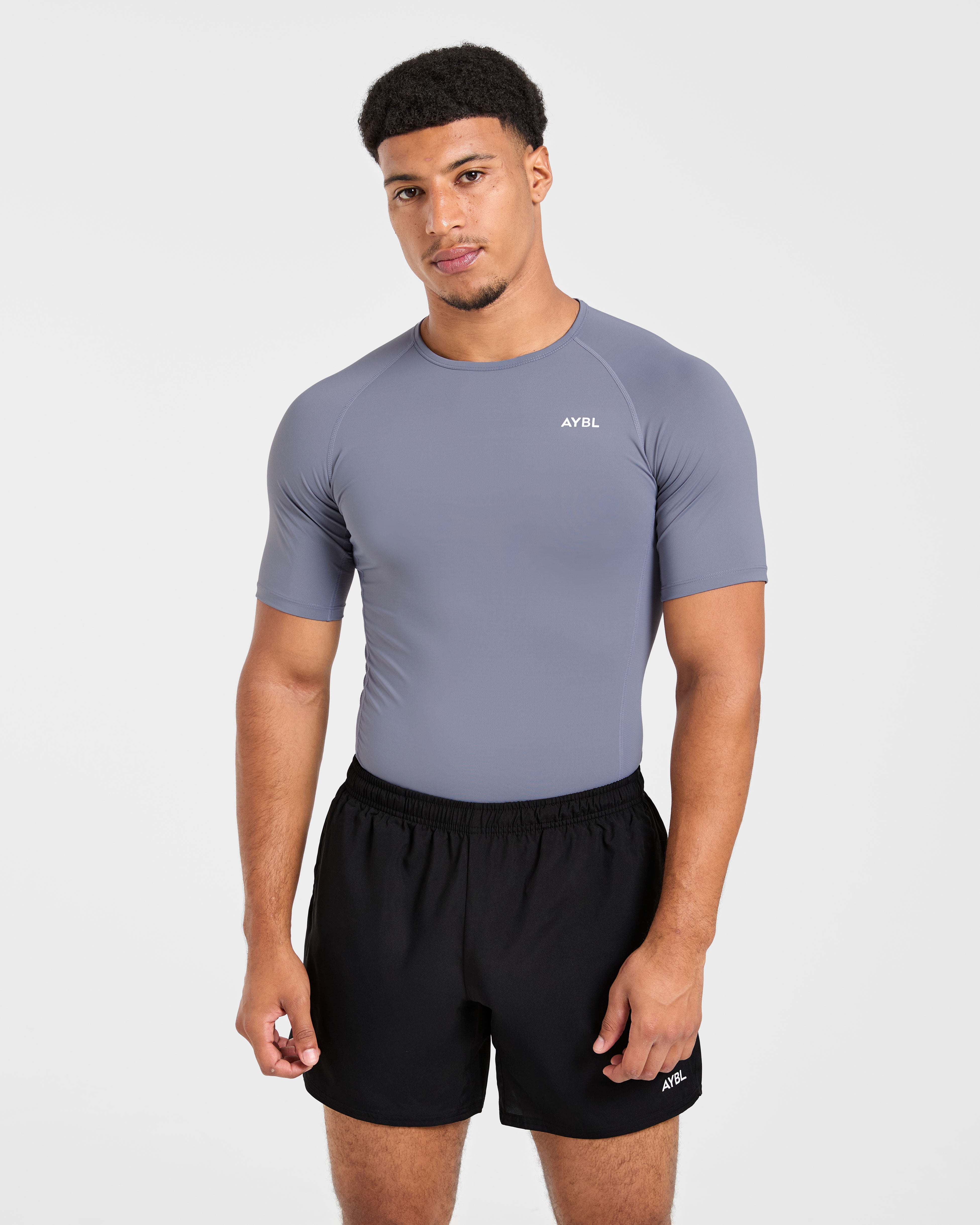 Compression T Shirt - Slate Grijs
