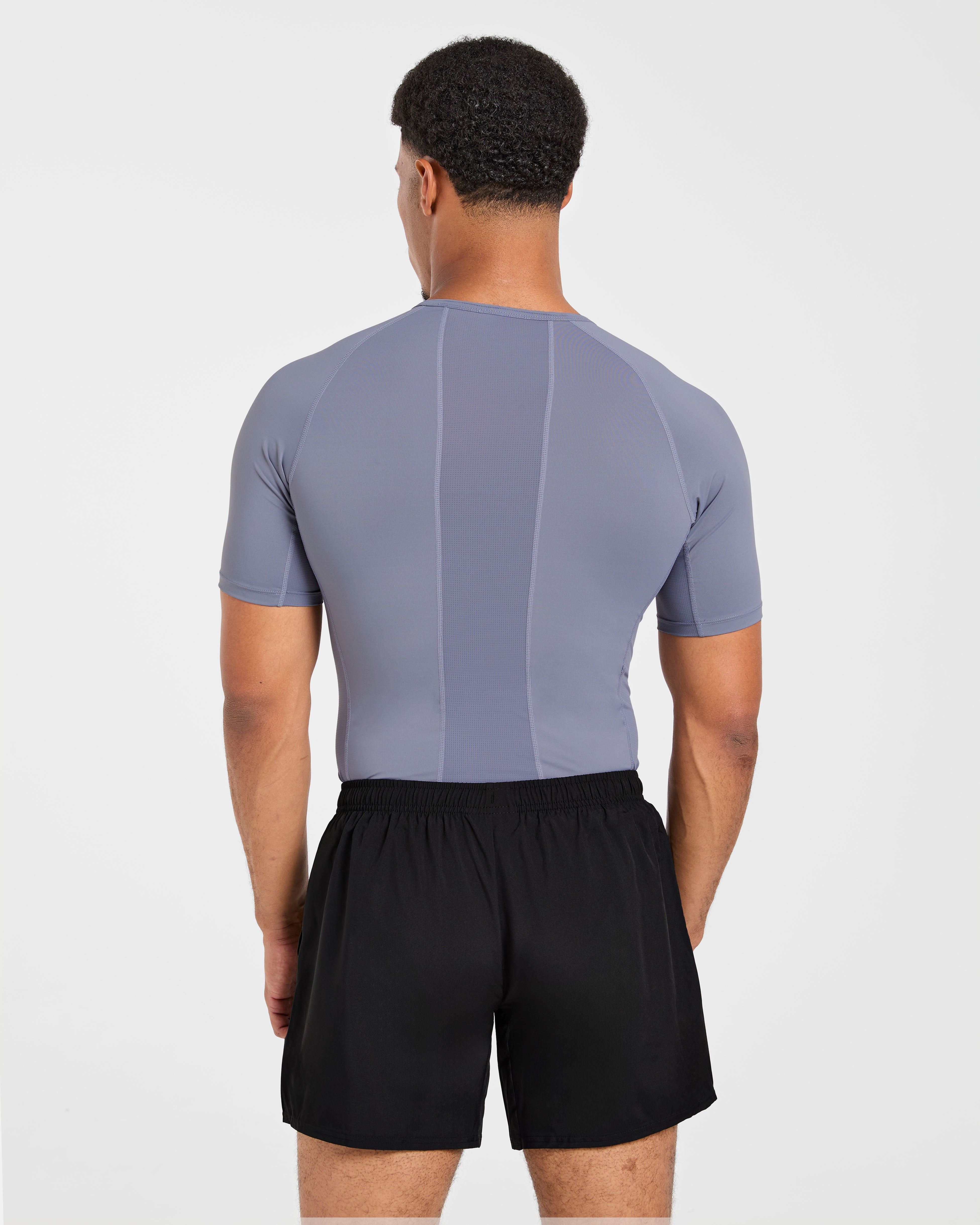 Compression T Shirt - Slate Grijs