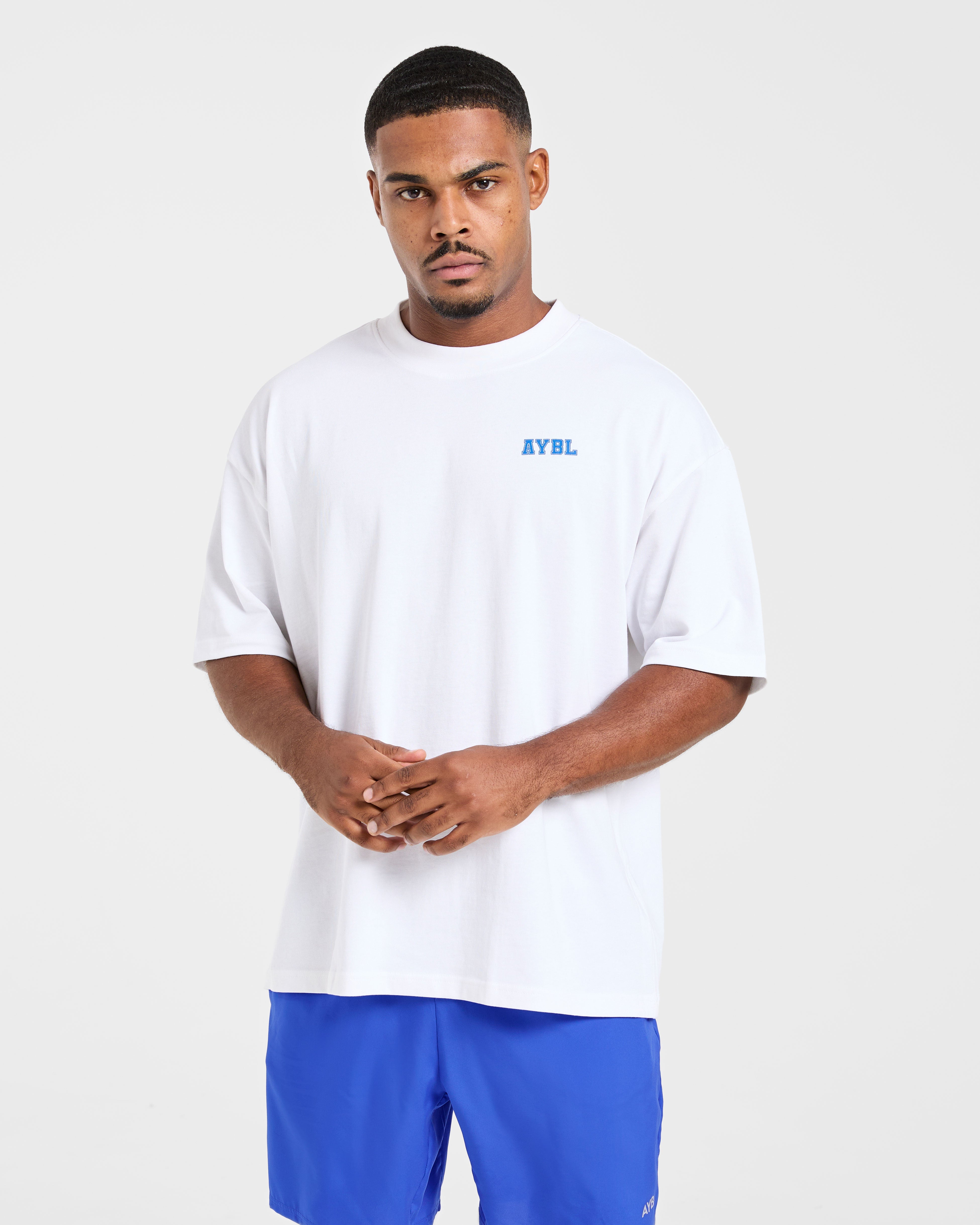 Power In Motion Oversized T Shirt - Wit