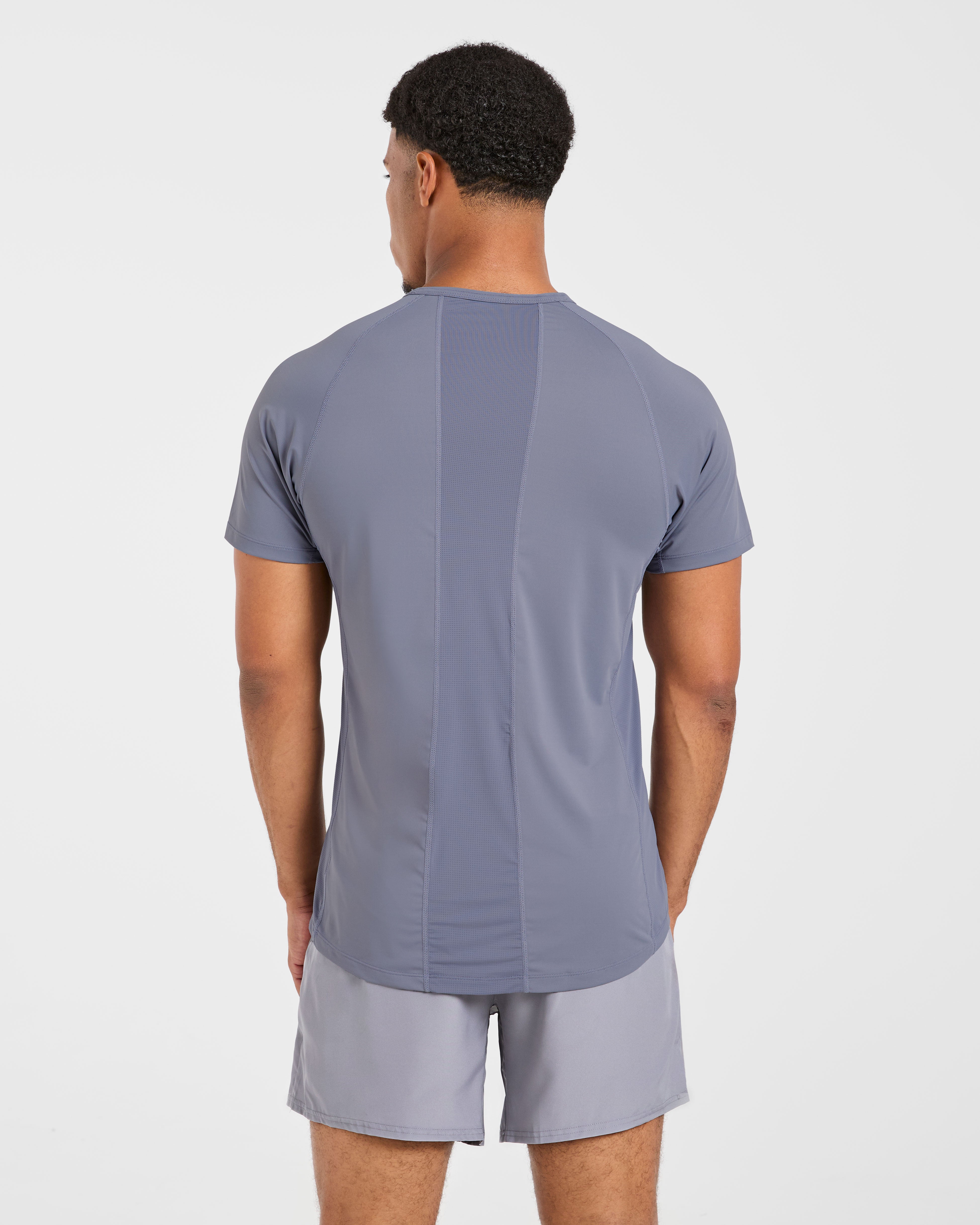 Compression Relaxed T Shirt - Slate Grijs