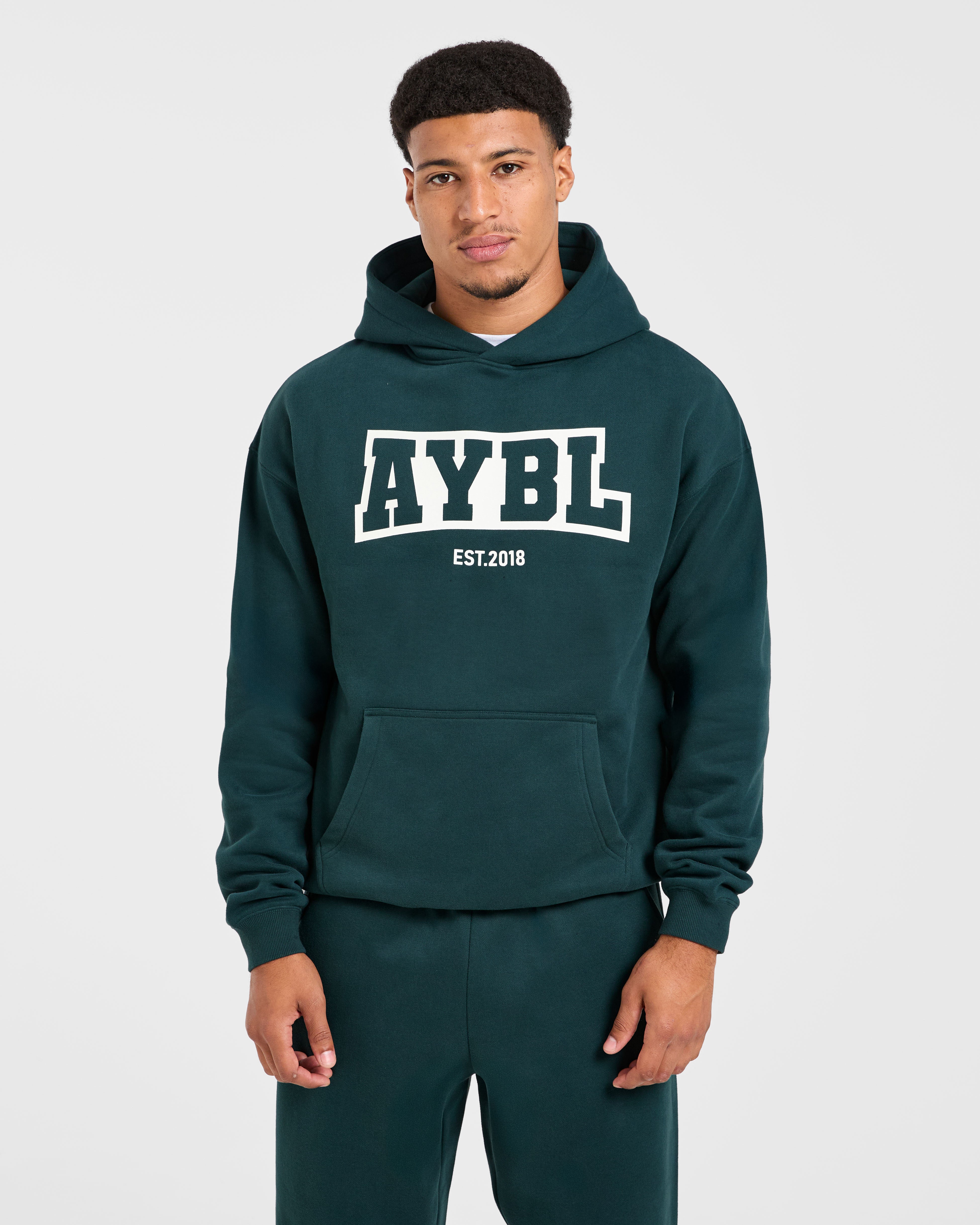 Academy Oversized Hoodie - Pine Groen