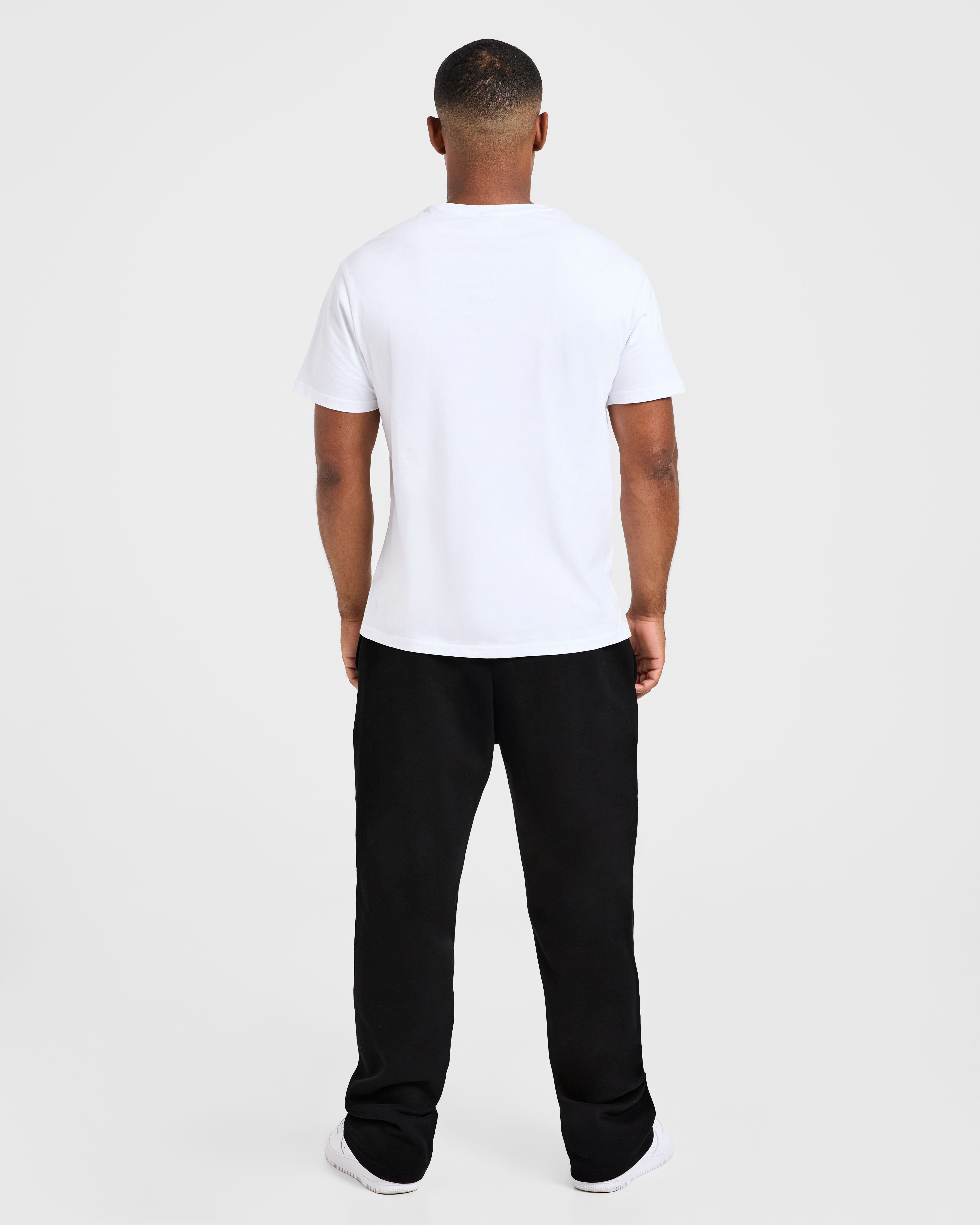 Essential Oversized Straight Leg Joggers - Zwart