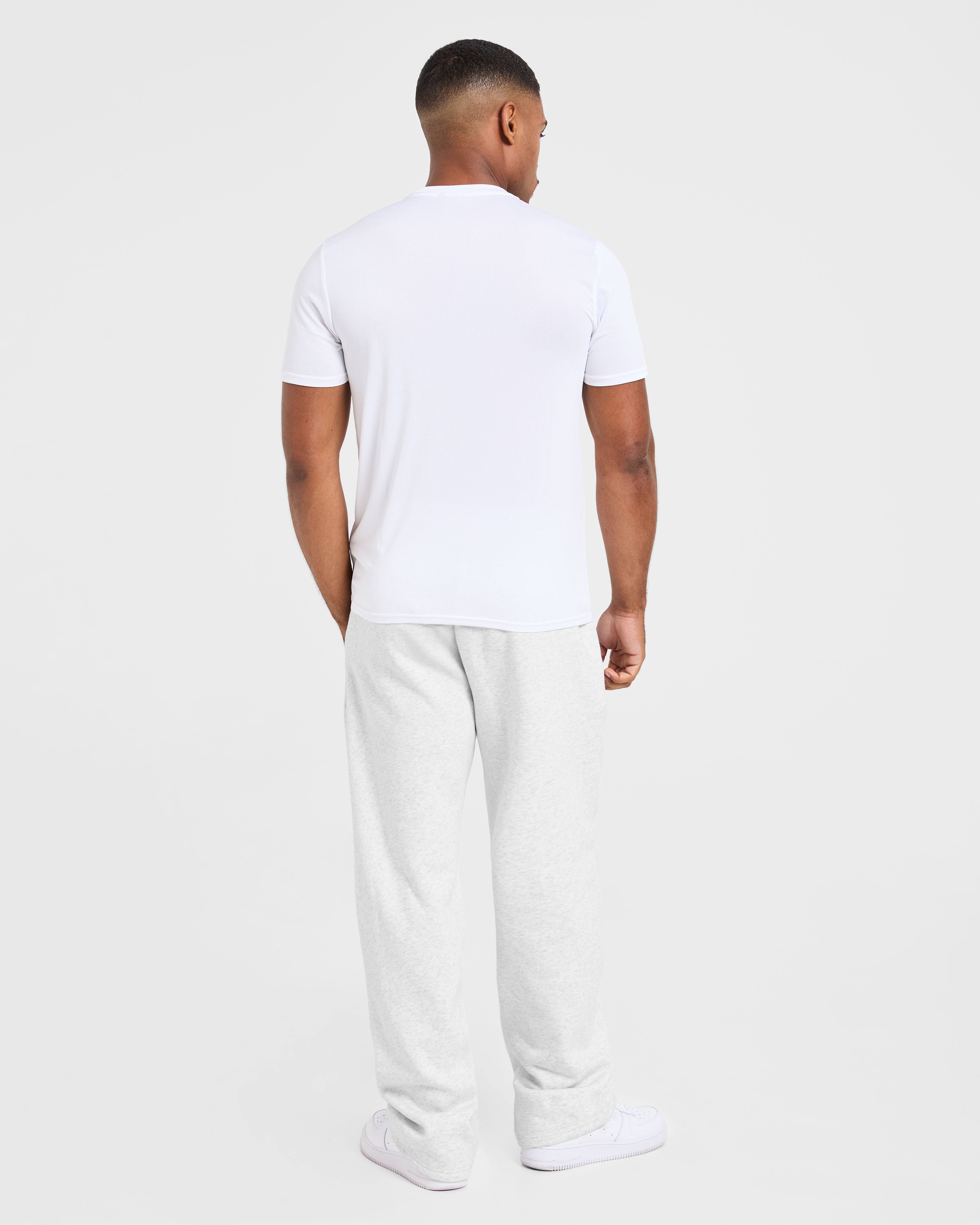 Essential Oversized Straight Leg Joggers - Grijs Marl