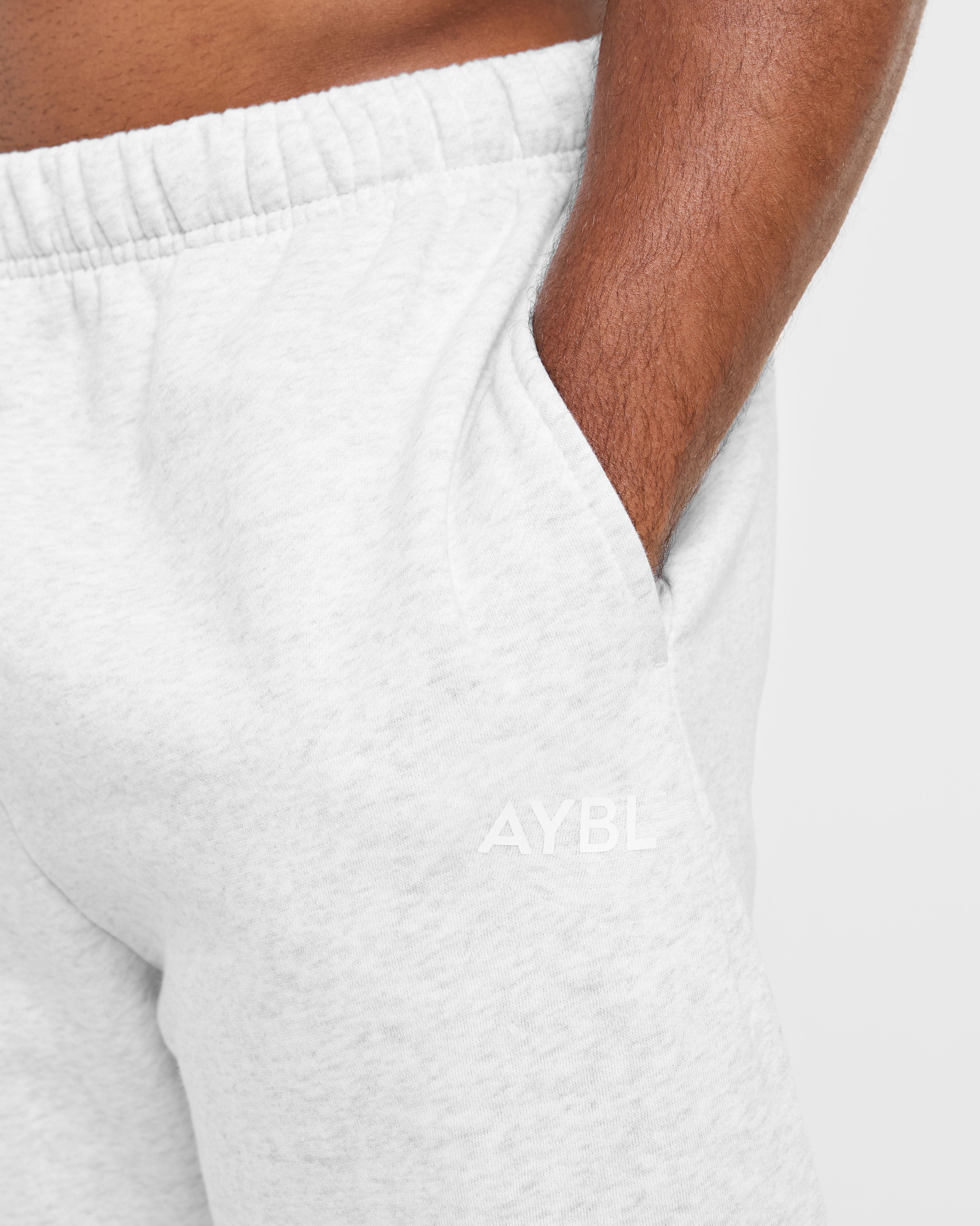 Essential Oversized Straight Leg Joggers - Grijs Marl