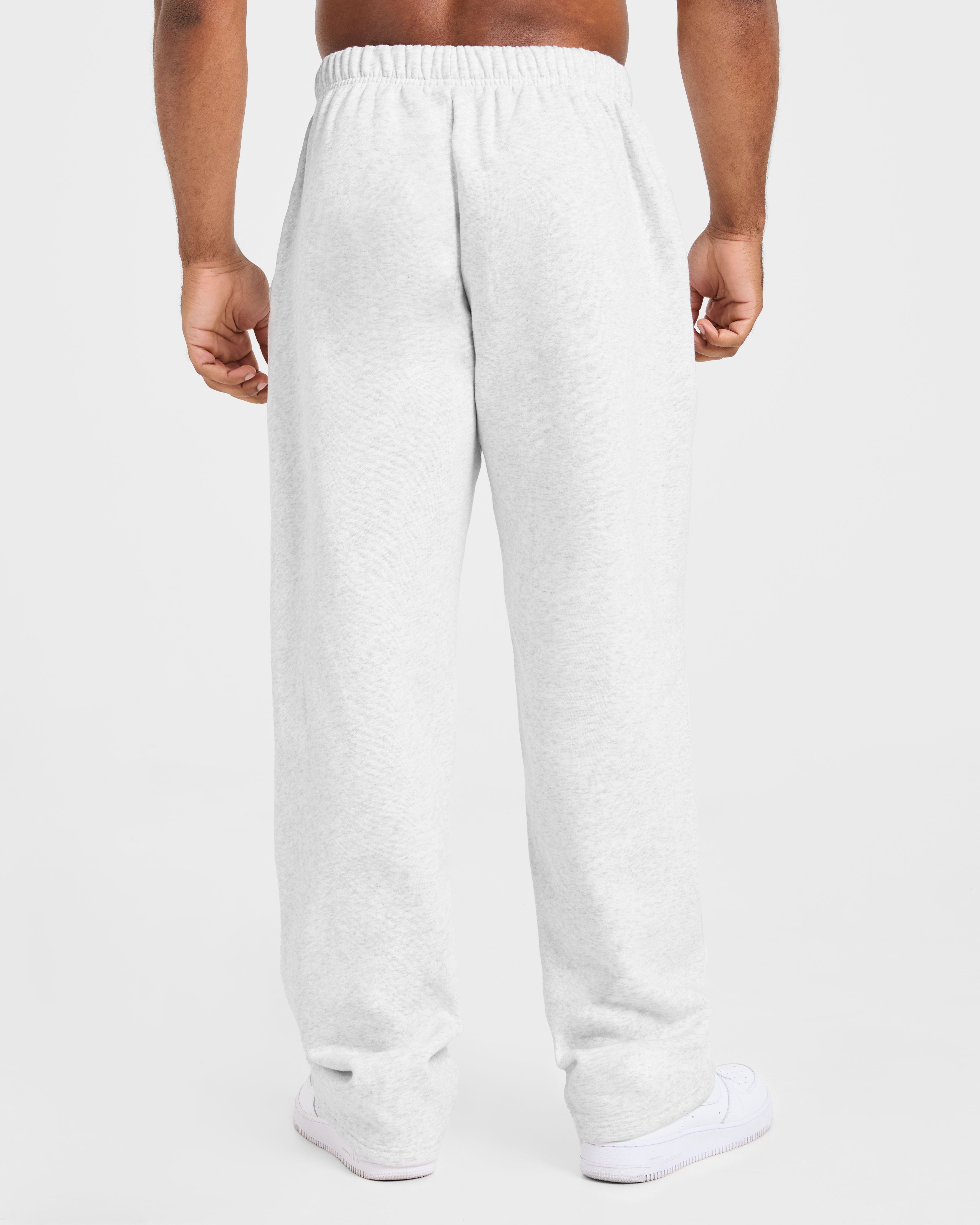 Essential Oversized Straight Leg Joggers - Grijs Marl