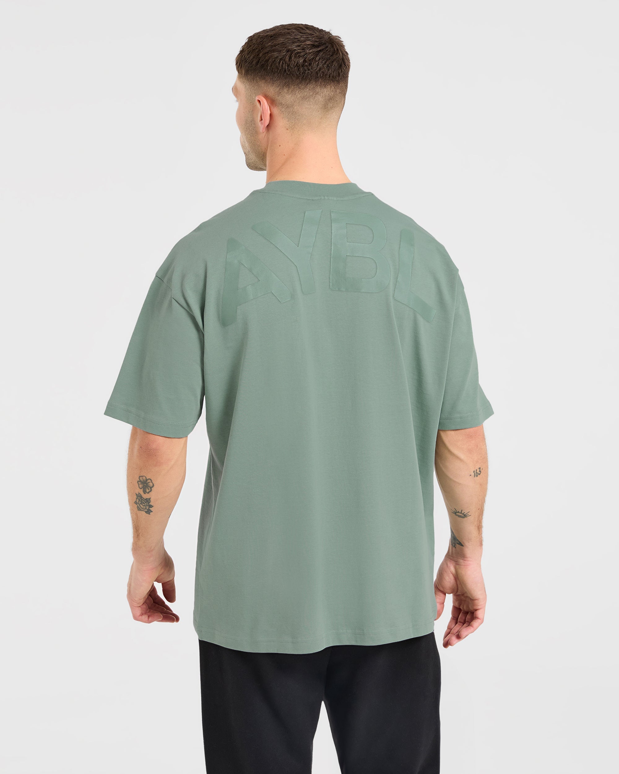 Essential Oversized T Shirt - Slate Groen