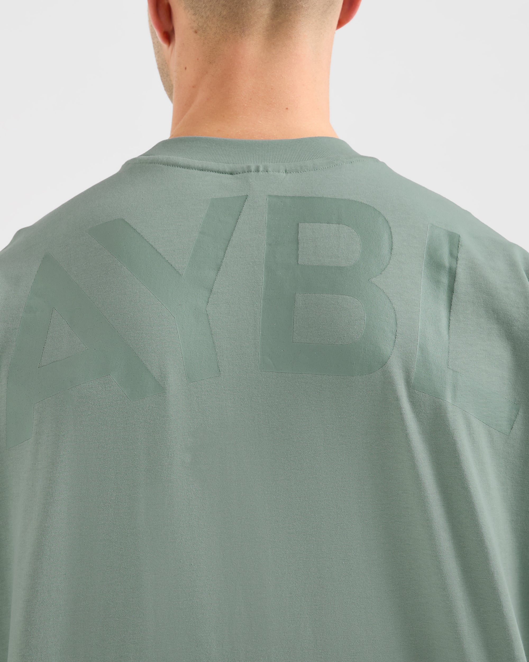 Essential Oversized T Shirt - Slate Groen