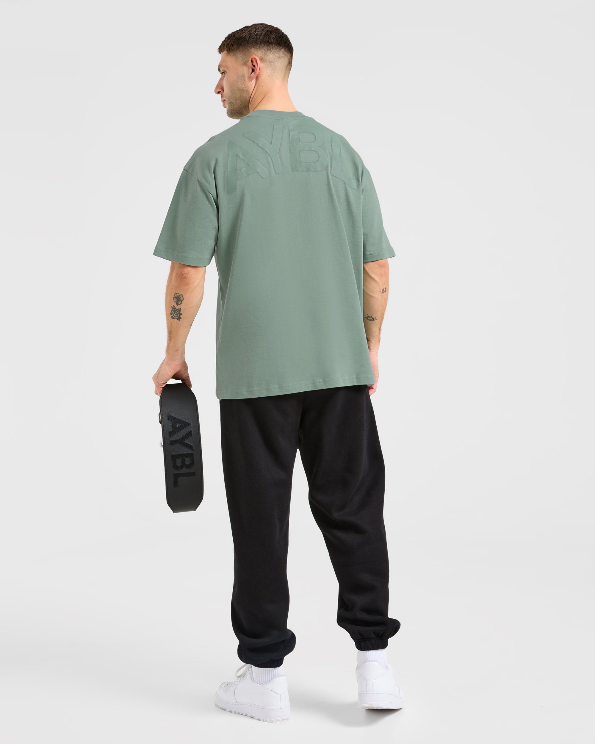 Essential Oversized T Shirt - Slate Groen