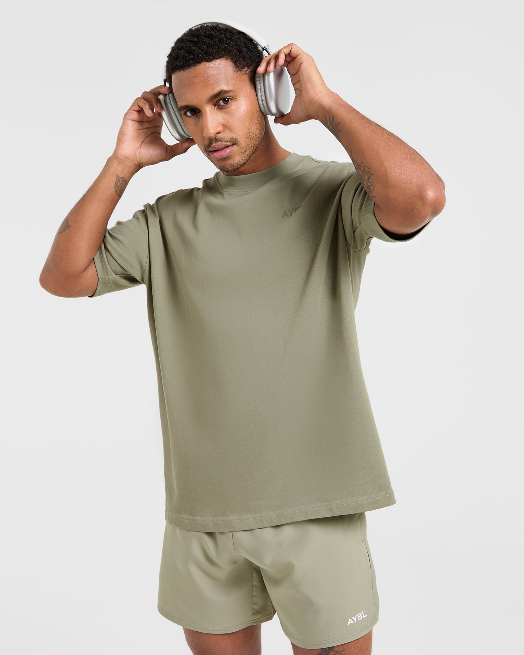 Essential Oversized T Shirt - Desert Olive