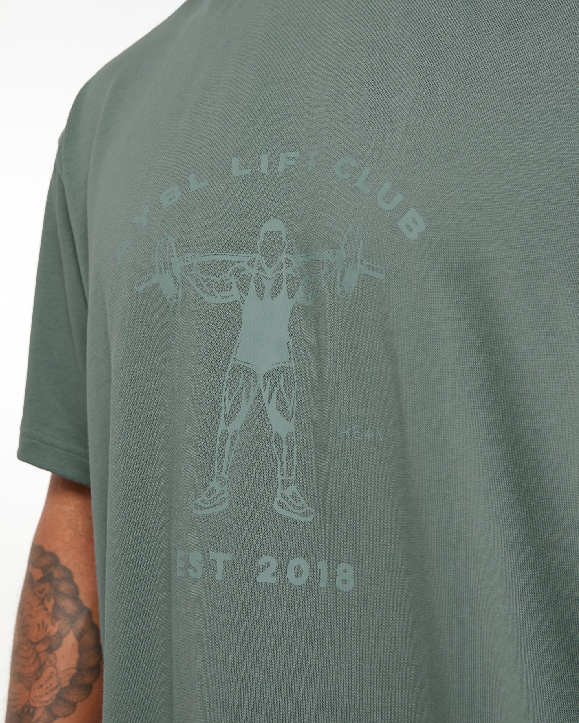 Lift Club Oversized T Shirt - Vintage Sage